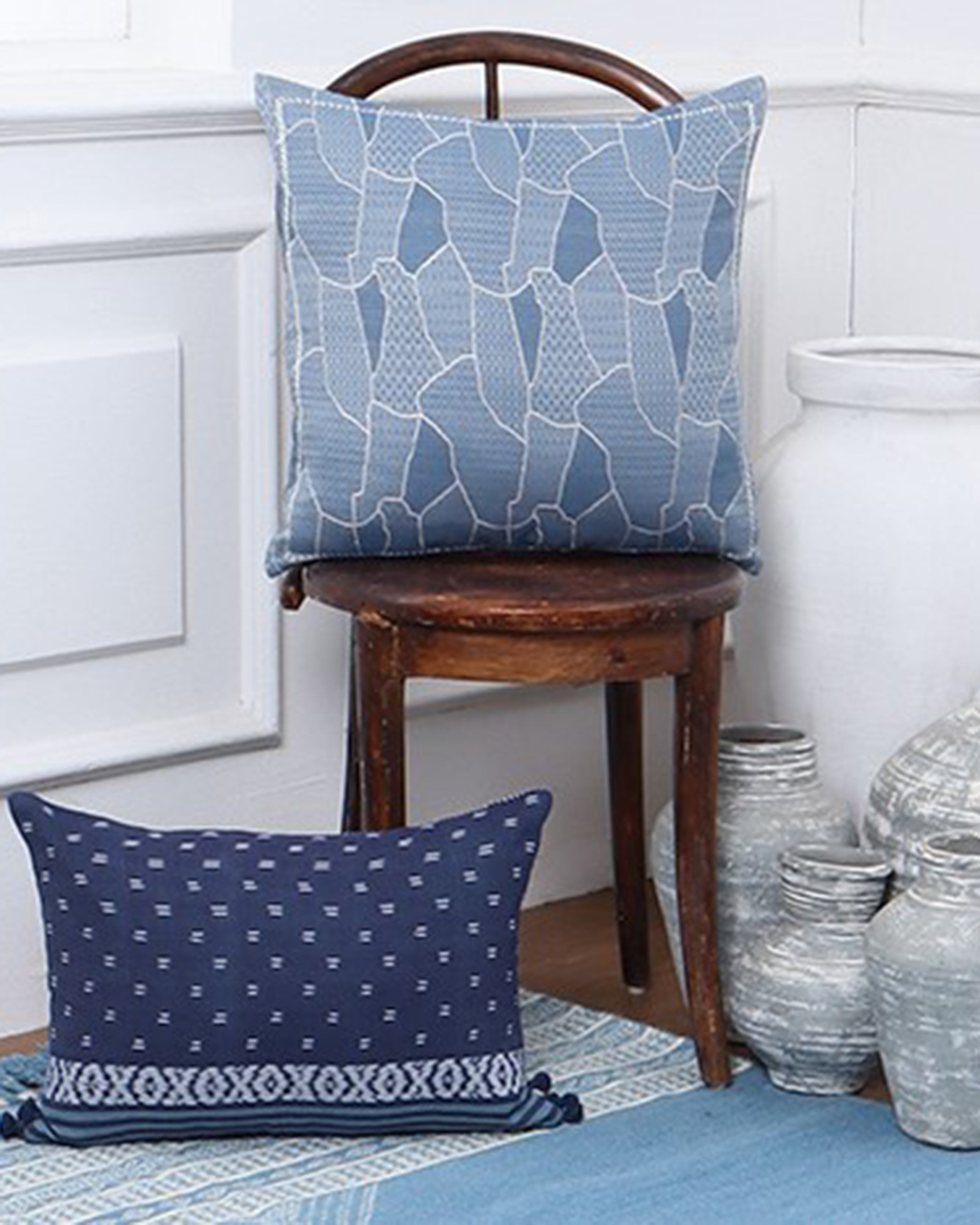 Drishya Pochampally Weft Ikat Cotton Cushion Cover