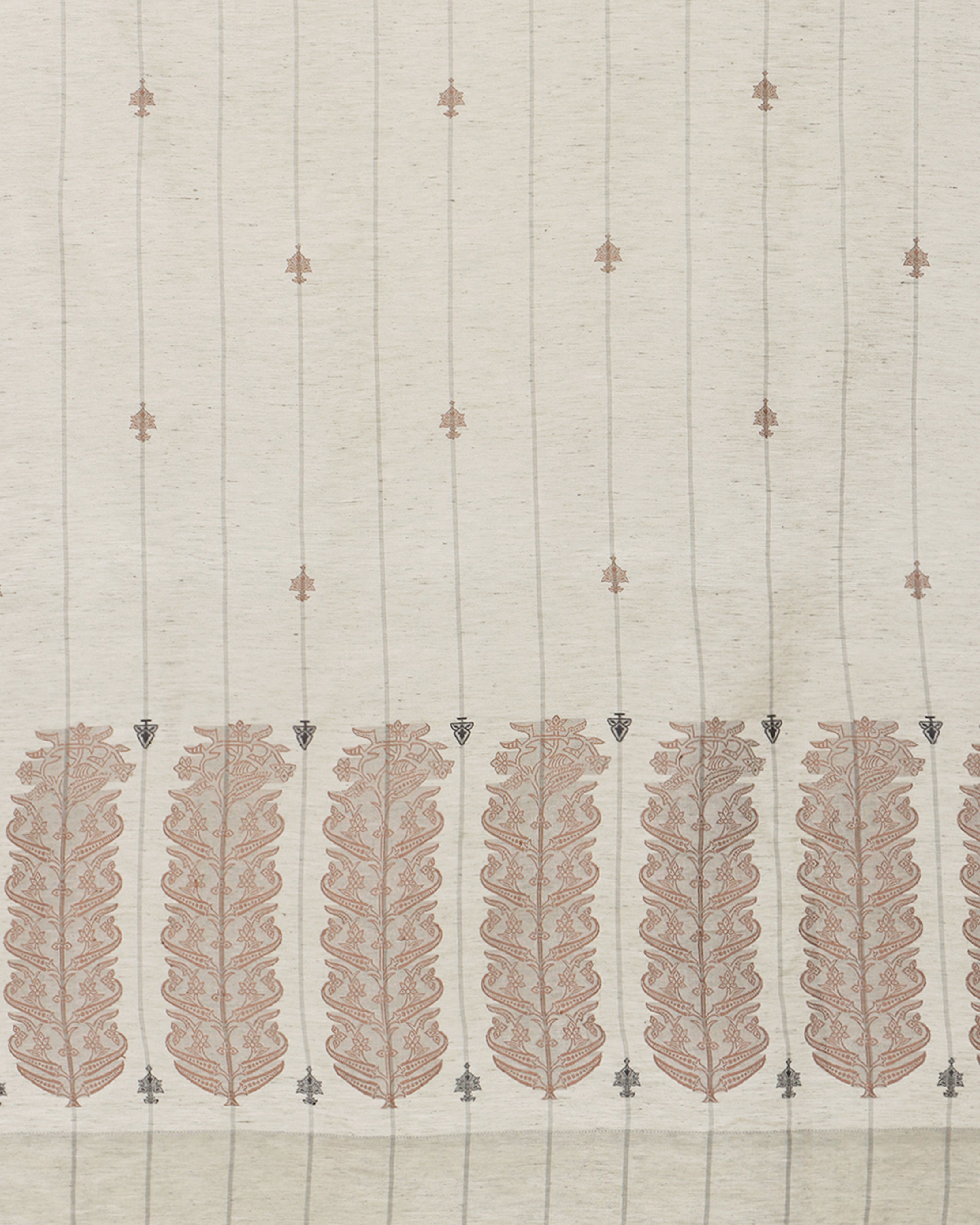 Hazrat Banarasi Kadwa Silk Linen Curtain