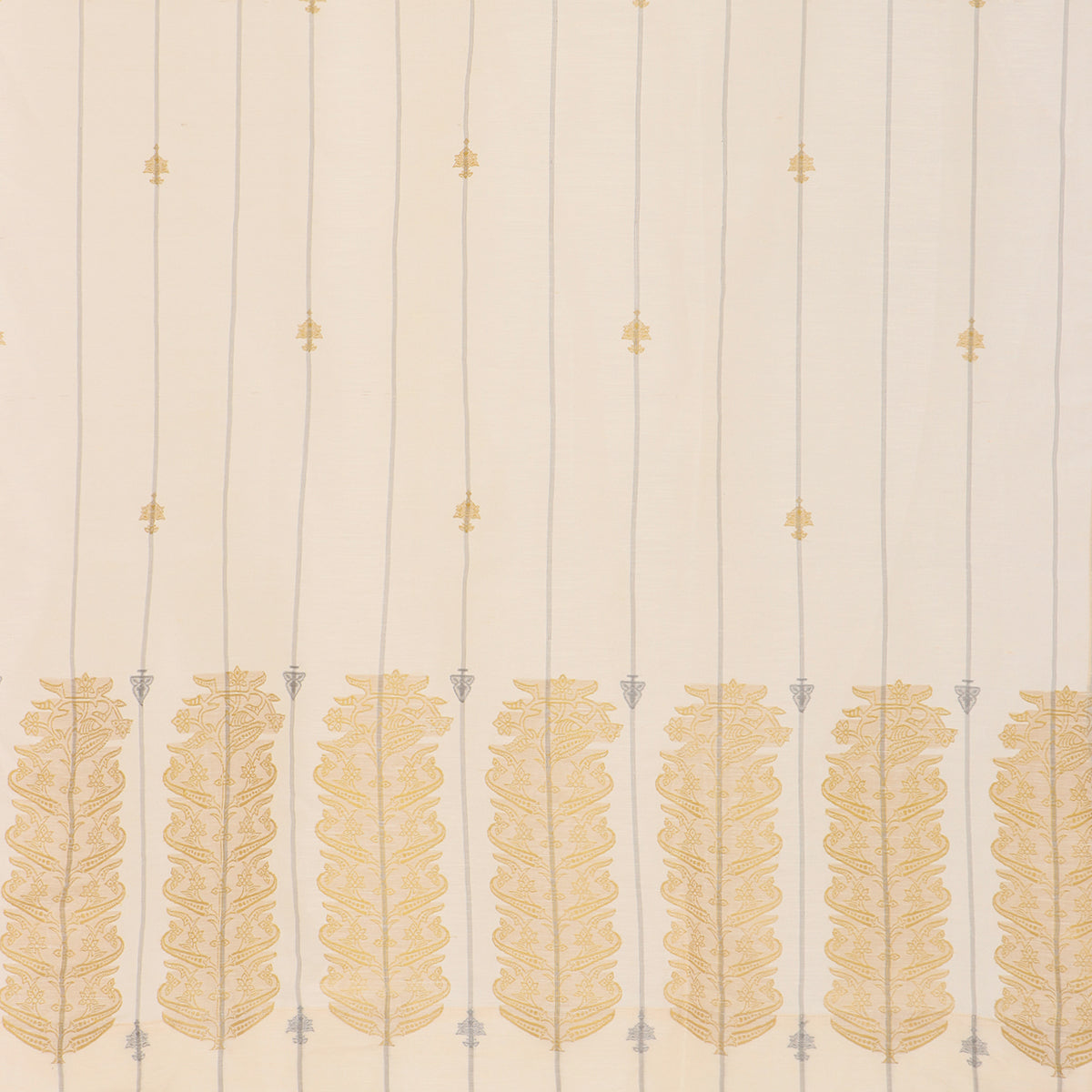 Hazrat Banarasi Kadwa Silk Linen Curtain