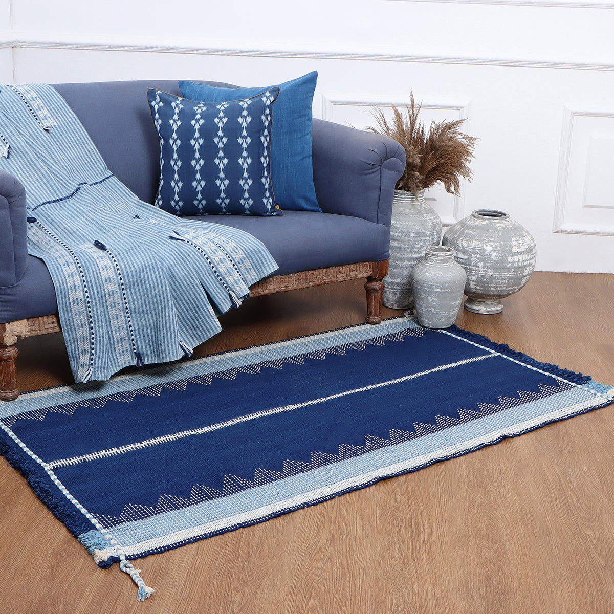 Saijun Bhujodi Extra Weft Woolen Rug