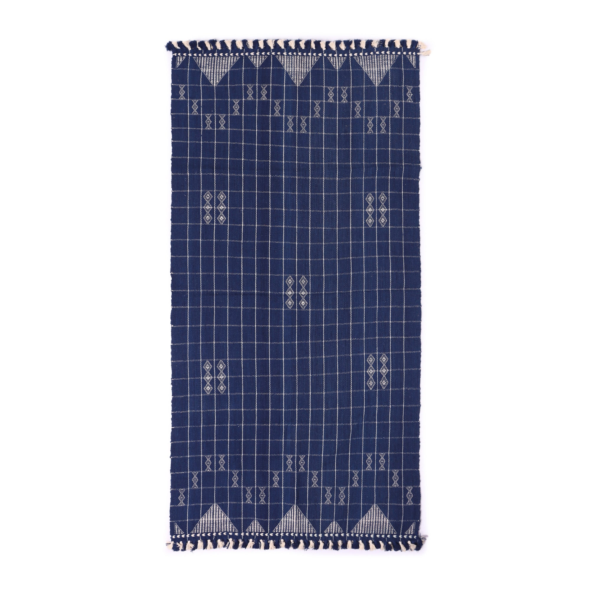 Saiki Bhujodi Extra Weft Wool Cotton Rug