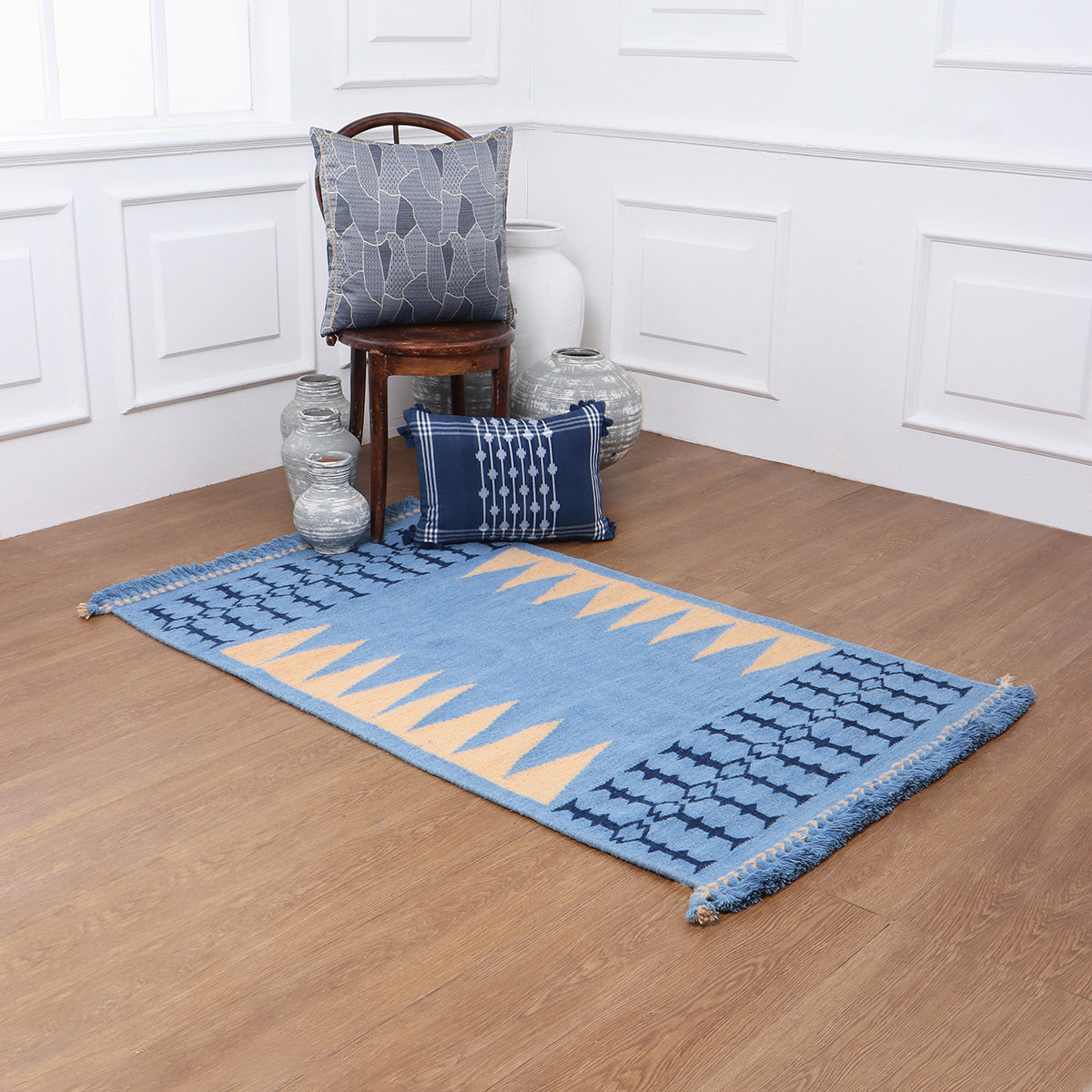 Boketto Bhujodi Kharad Cotton Wool Rug