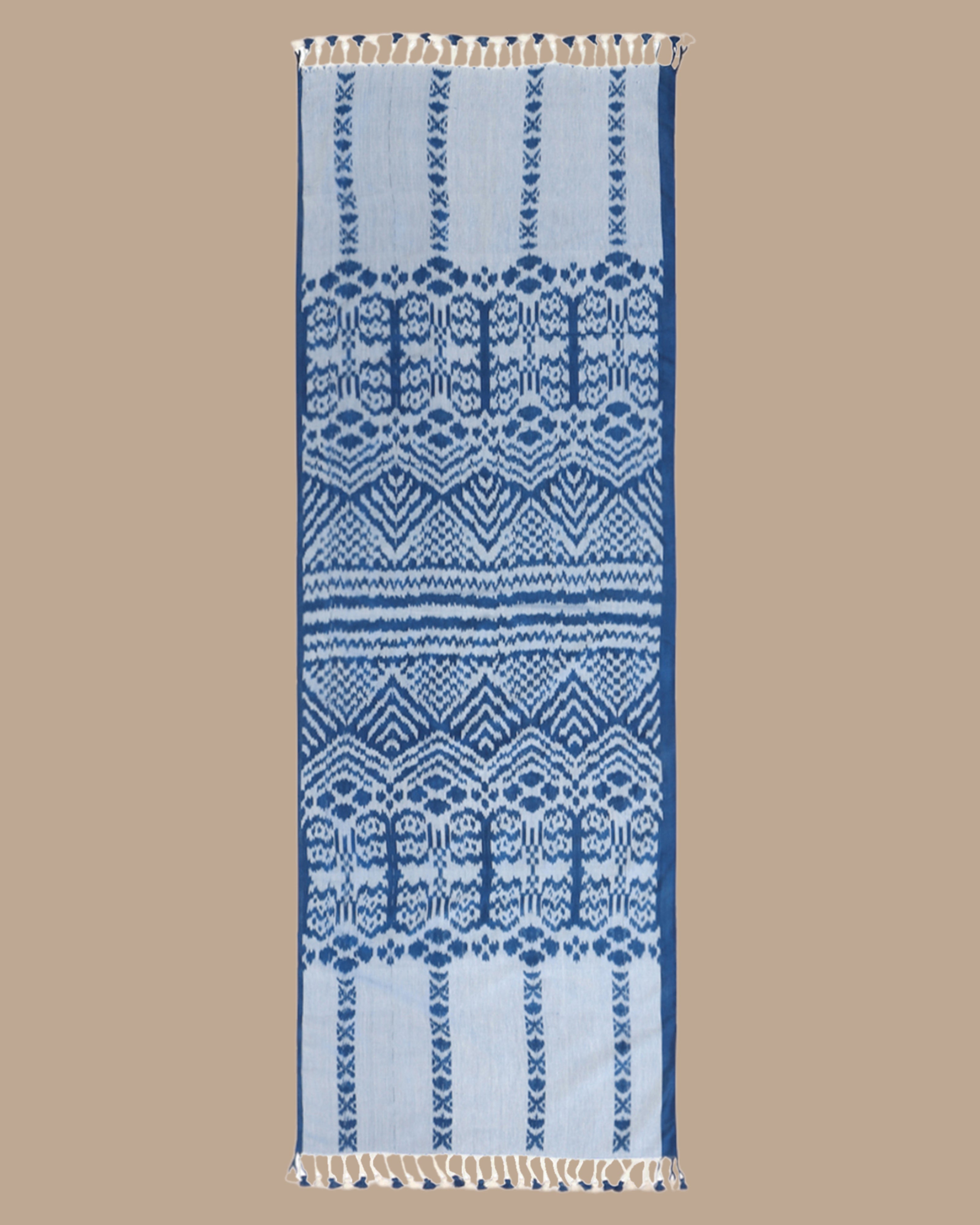 Oma Pochampally Warp Ikat Cotton Silk Stole