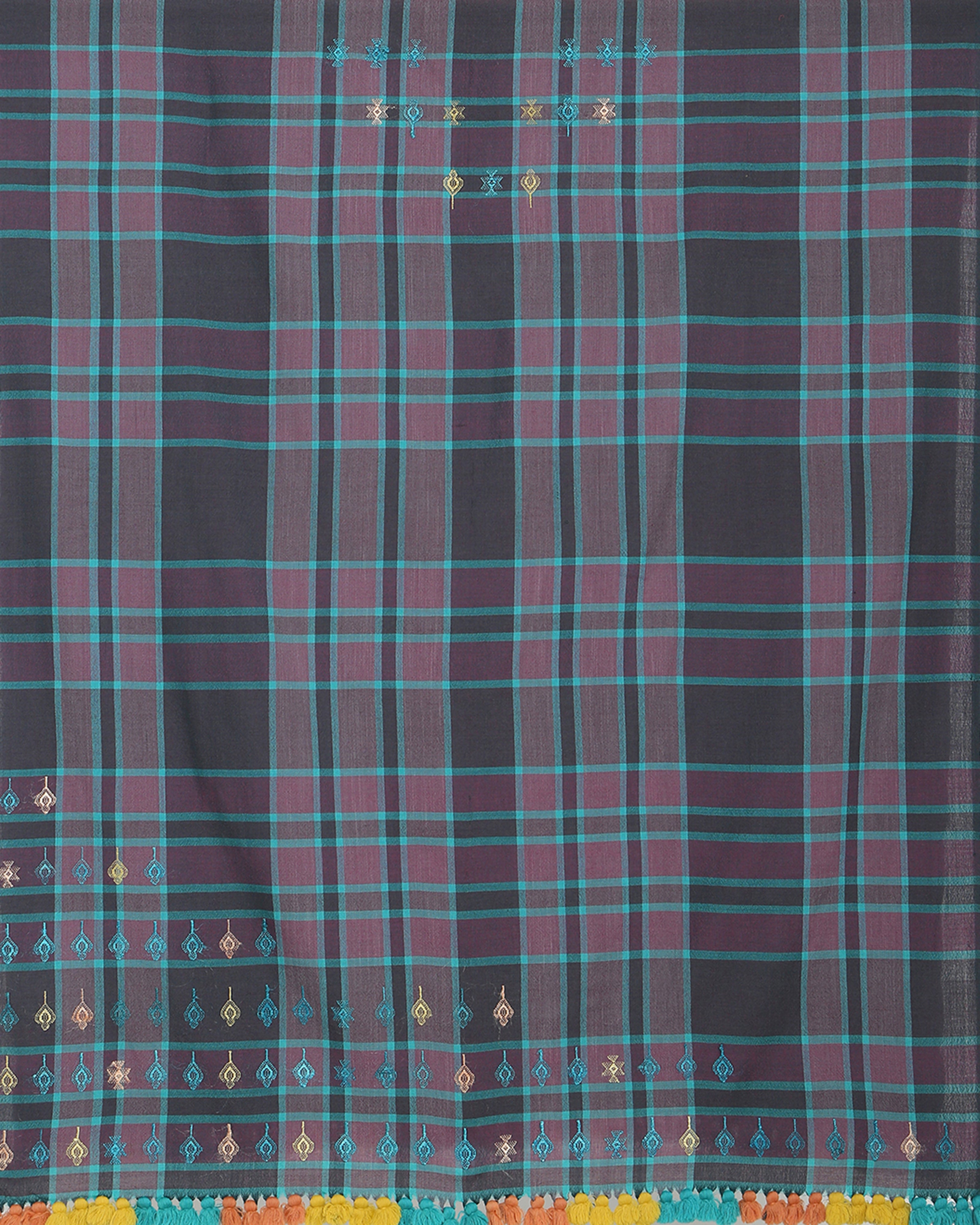 Latifa Bhujodi Extra Weft Wool Silk Shawl