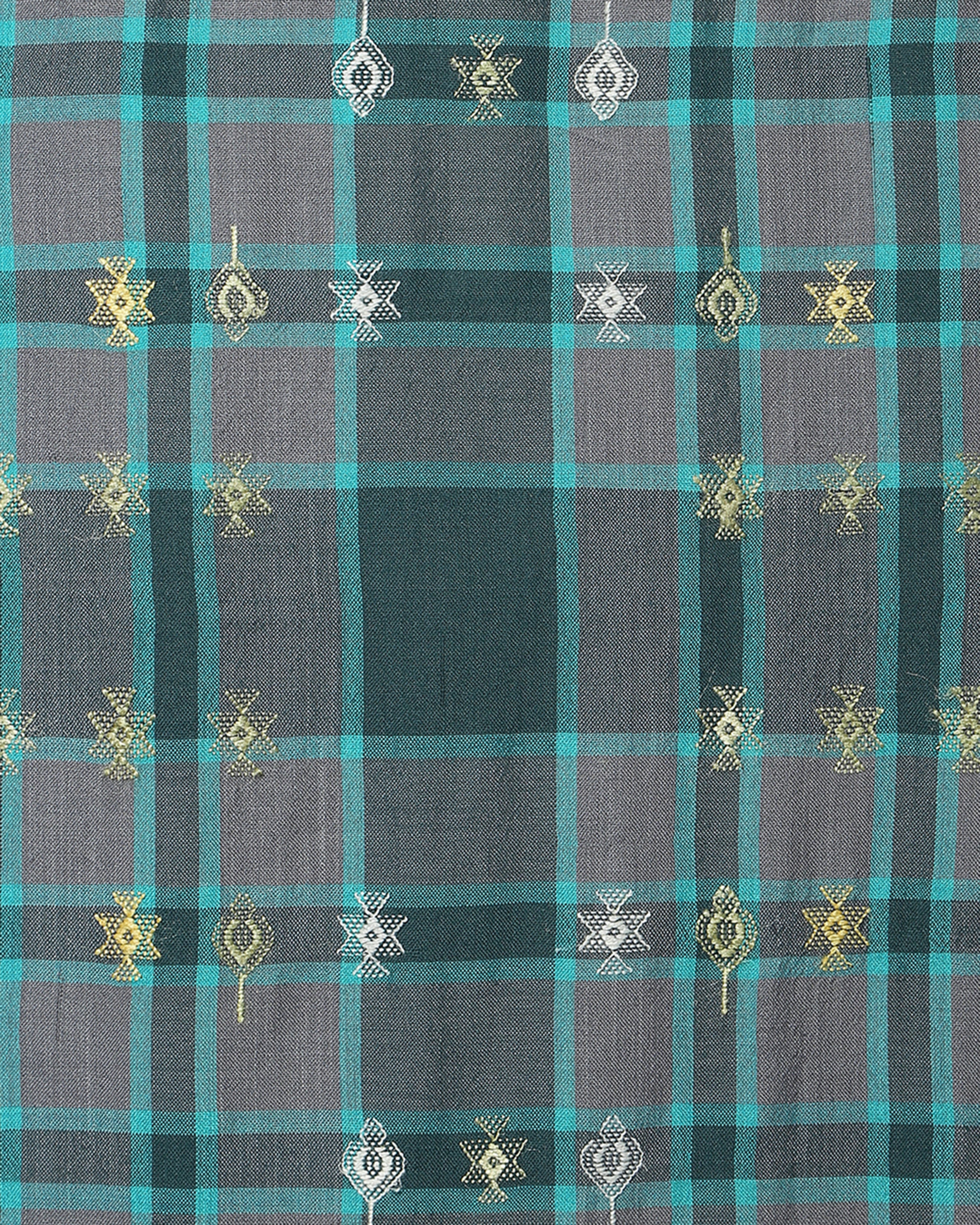 Latifa Bhujodi Extra Weft Wool Silk Shawl