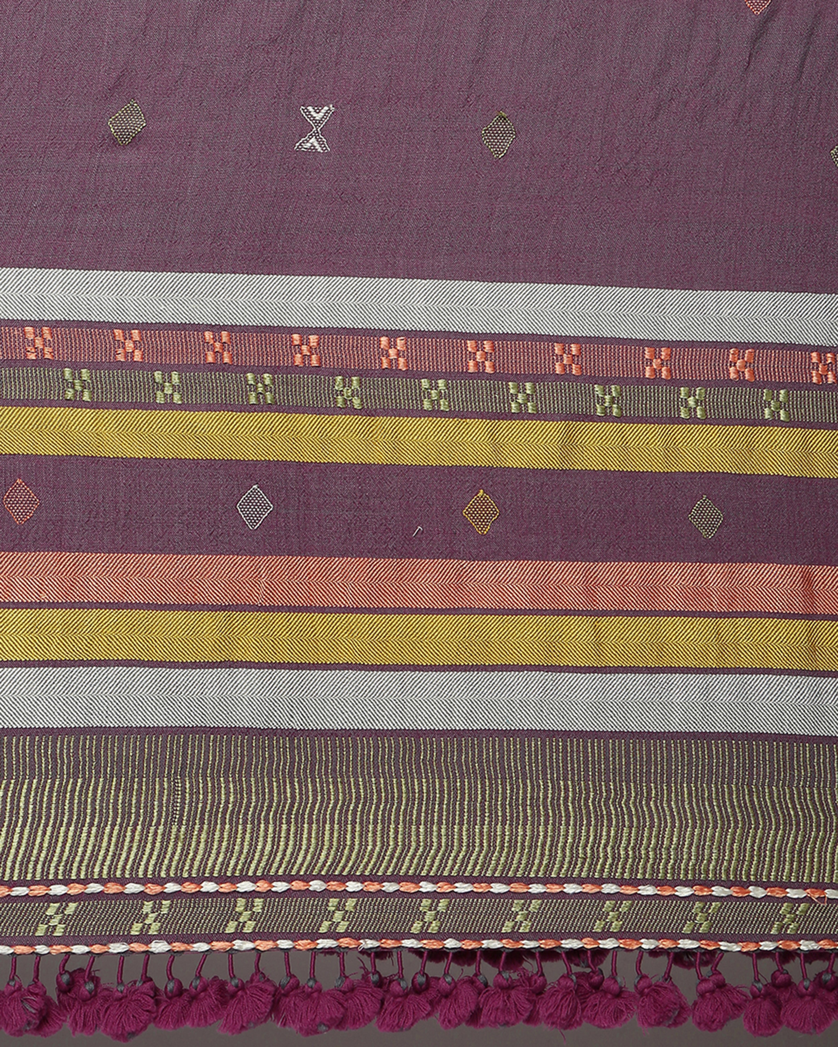 Lunara Bhujodi Extra Weft Wool Silk Shawl