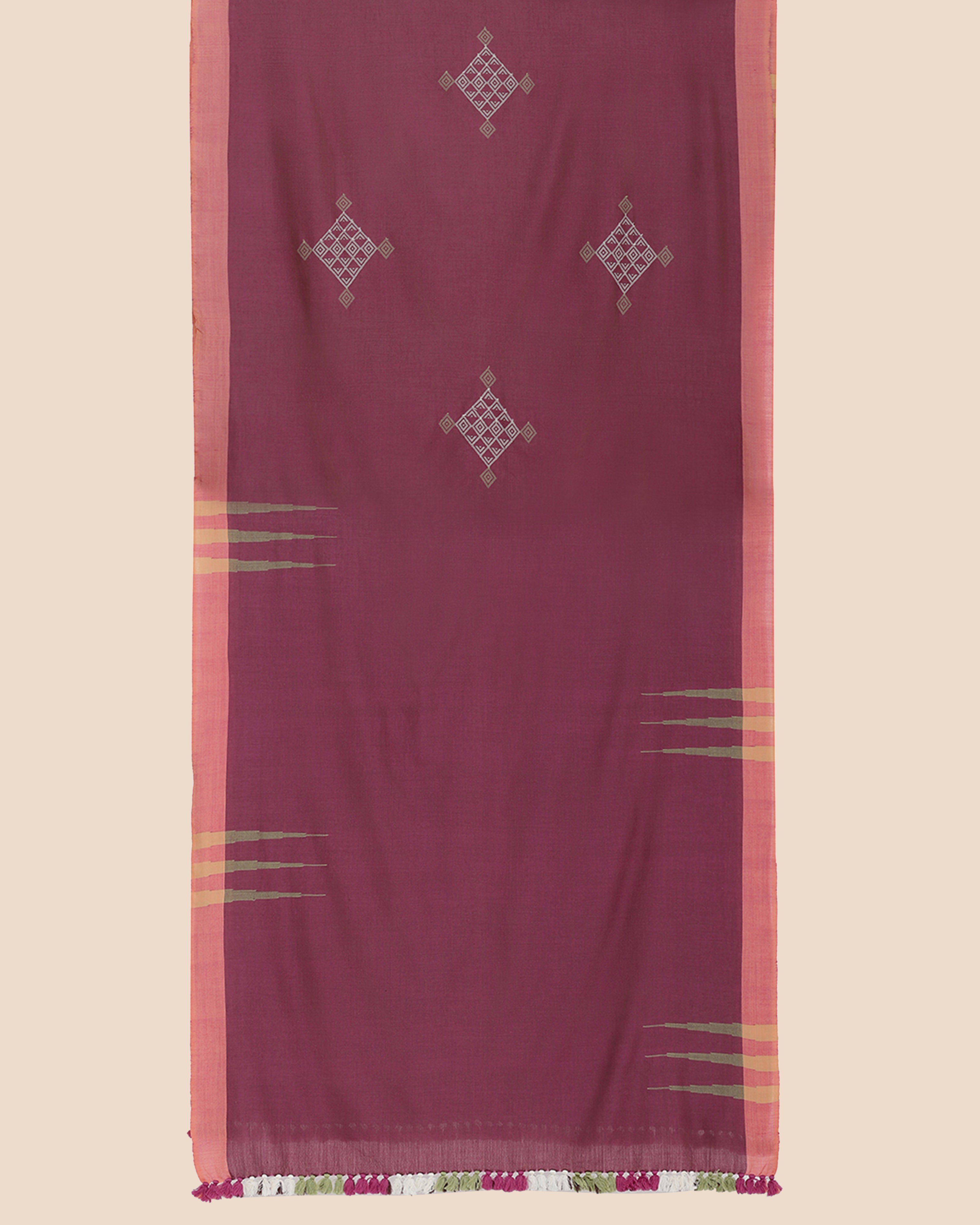 Zehab Bhujodi Extra Weft Woolen Shawl