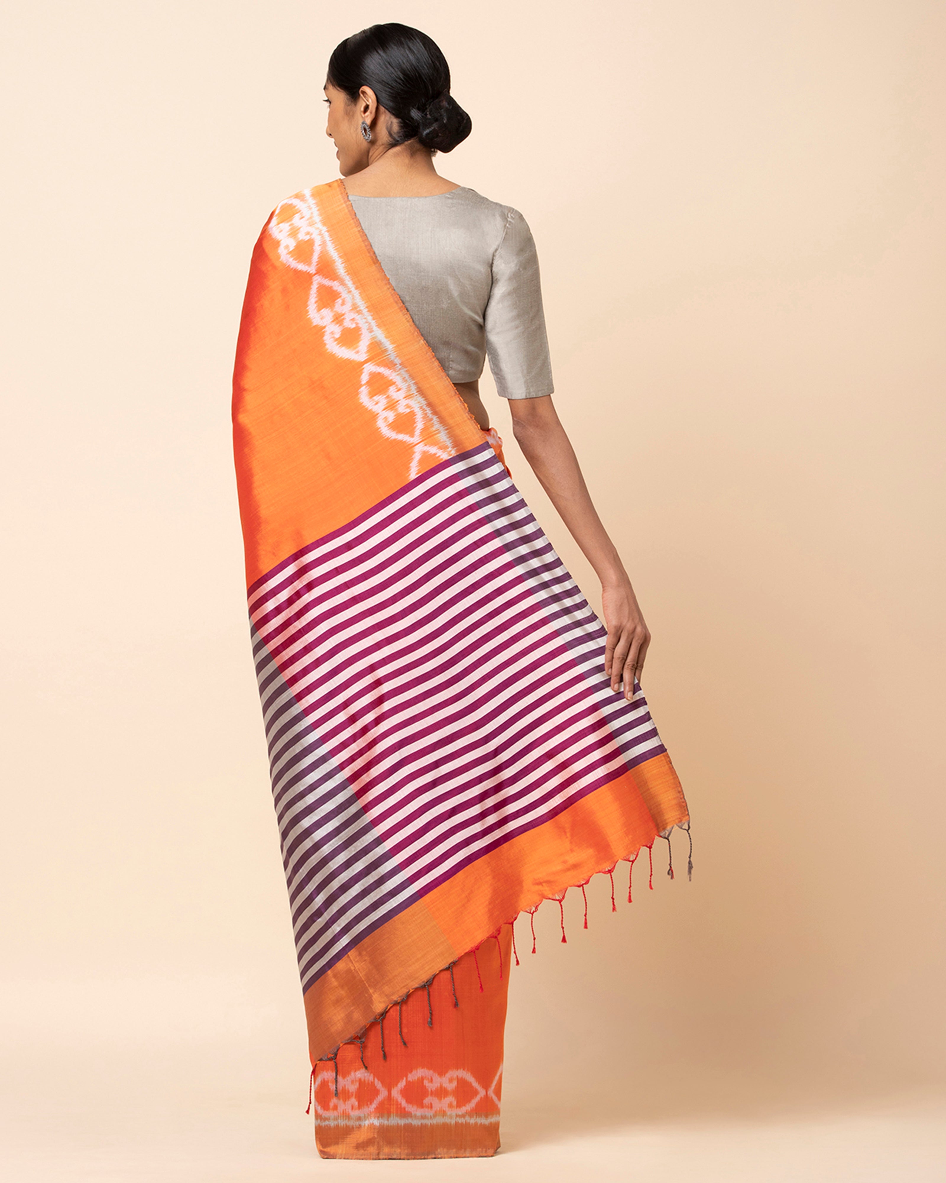 Sudha Pochampally Weft Ikat Silk Saree