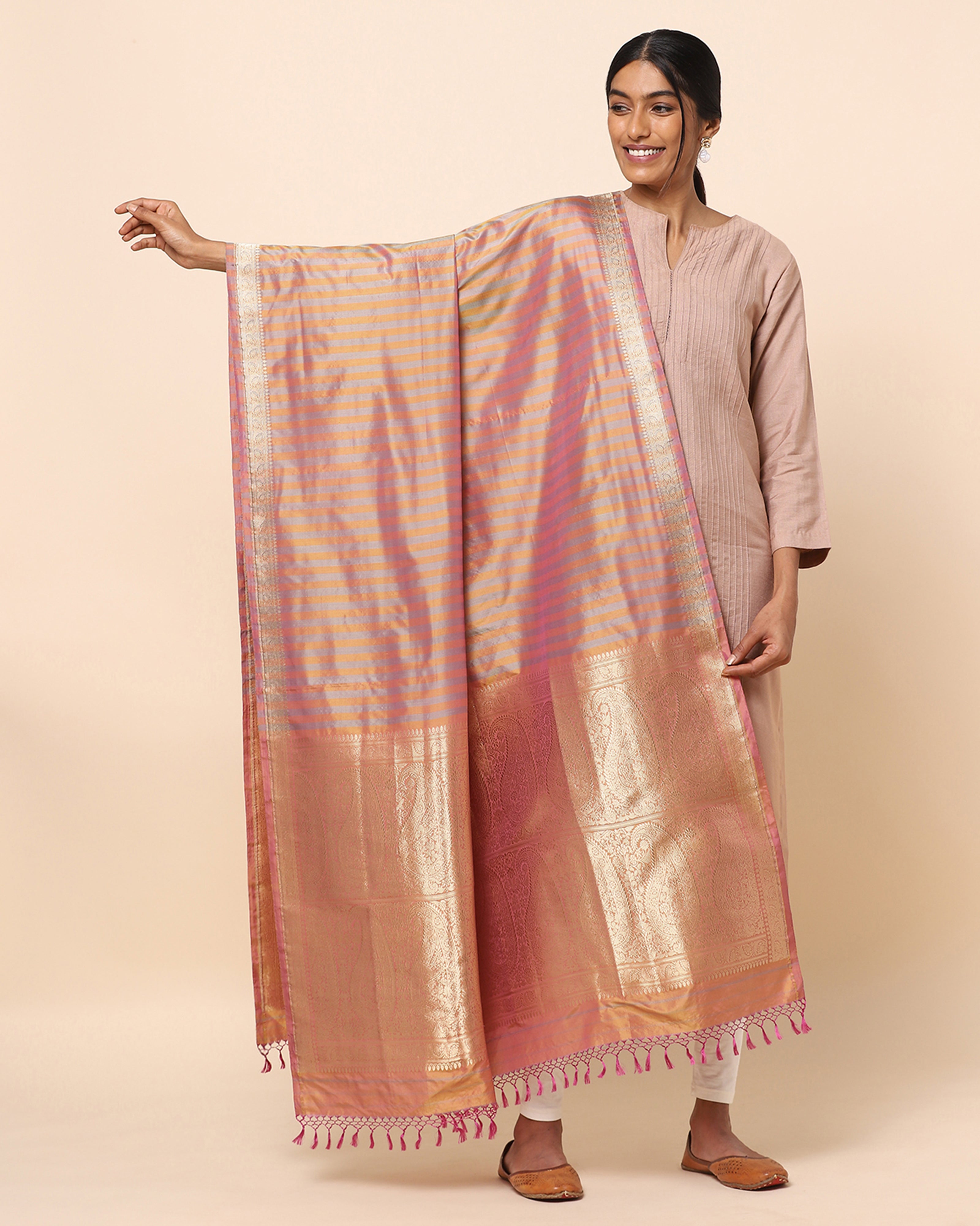 Aarushi Banarasi Kadwa Silk Dupatta