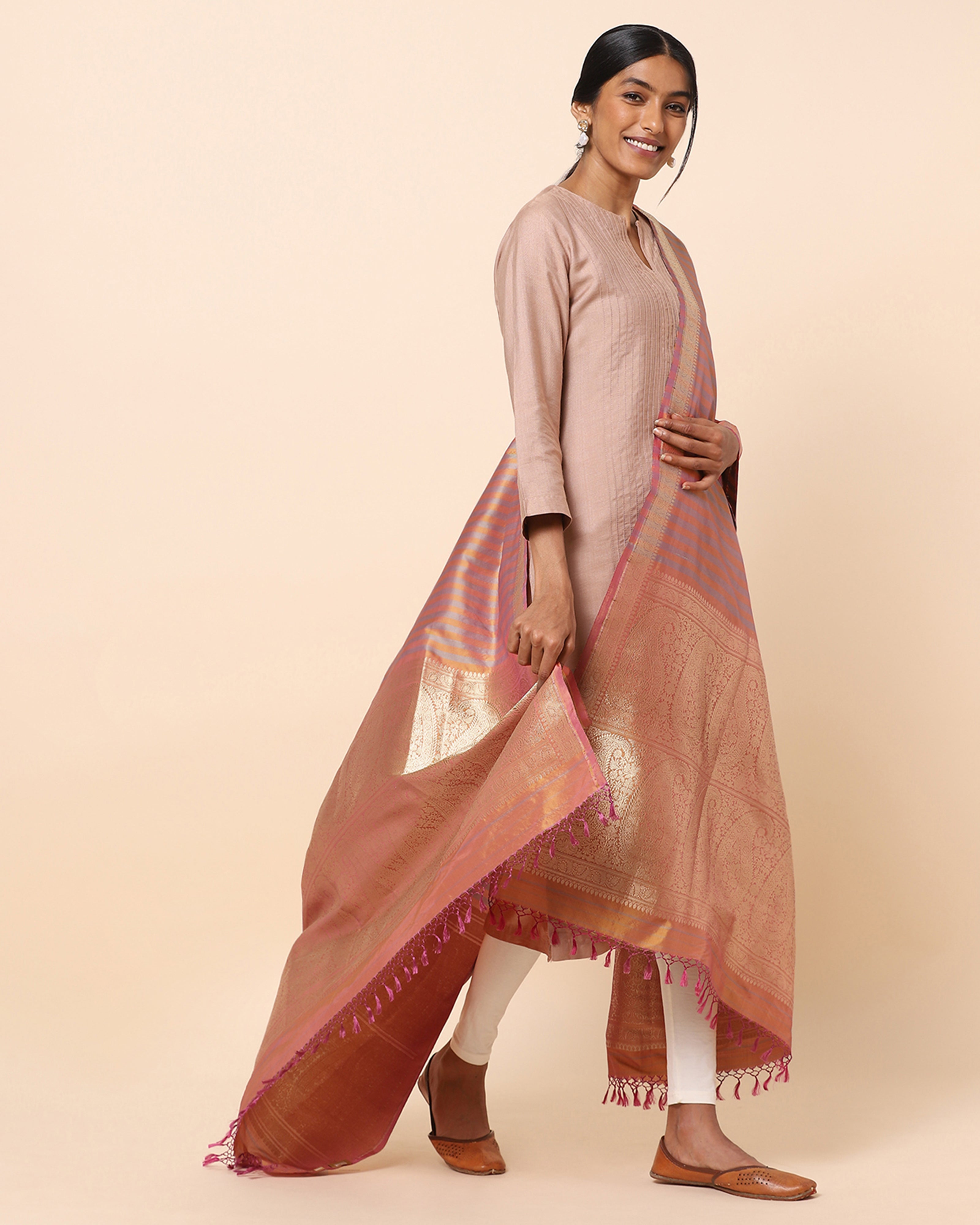 Aarushi Banarasi Kadwa Silk Dupatta