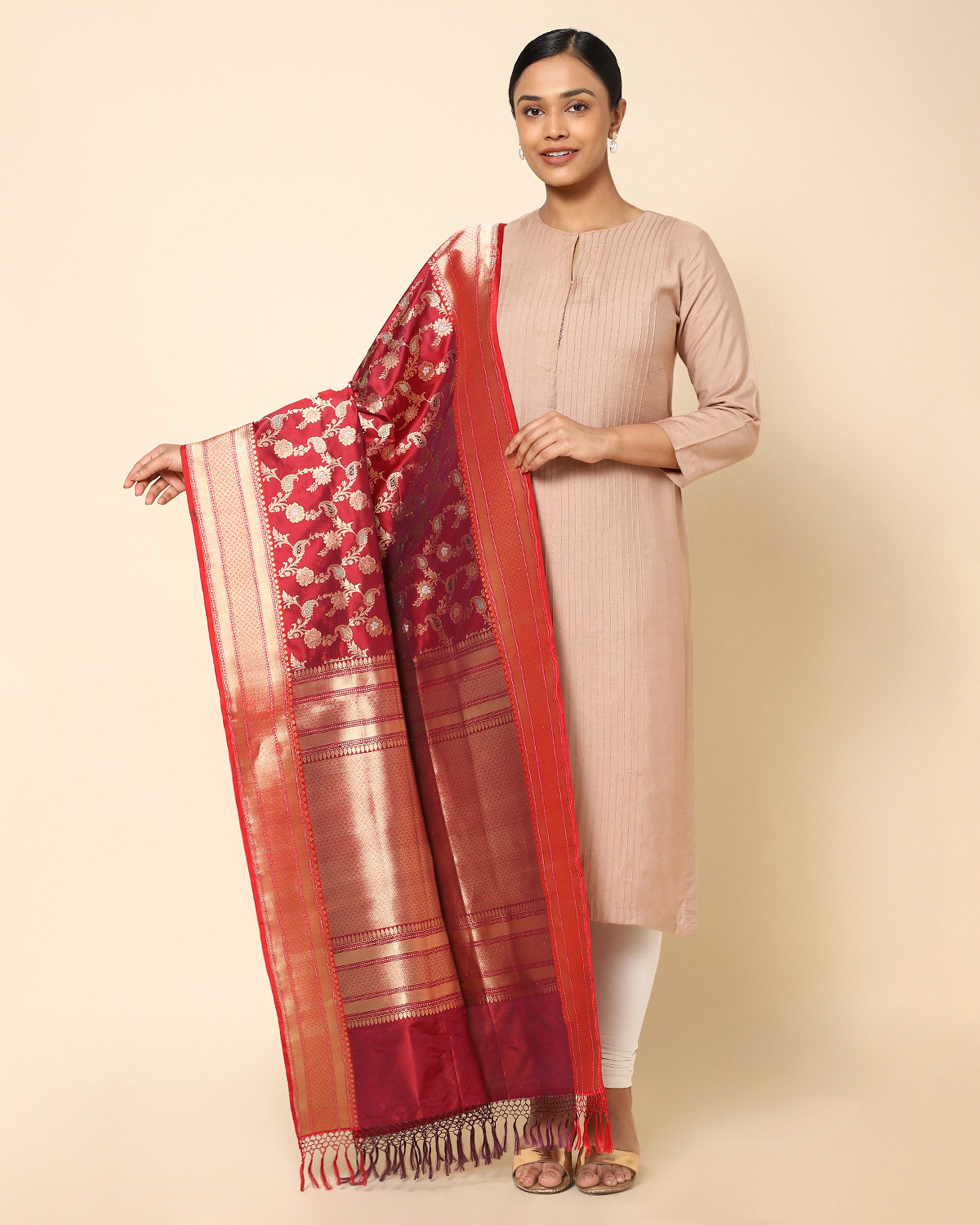 Rasiya Banarasi Kadwa Silk Dupatta