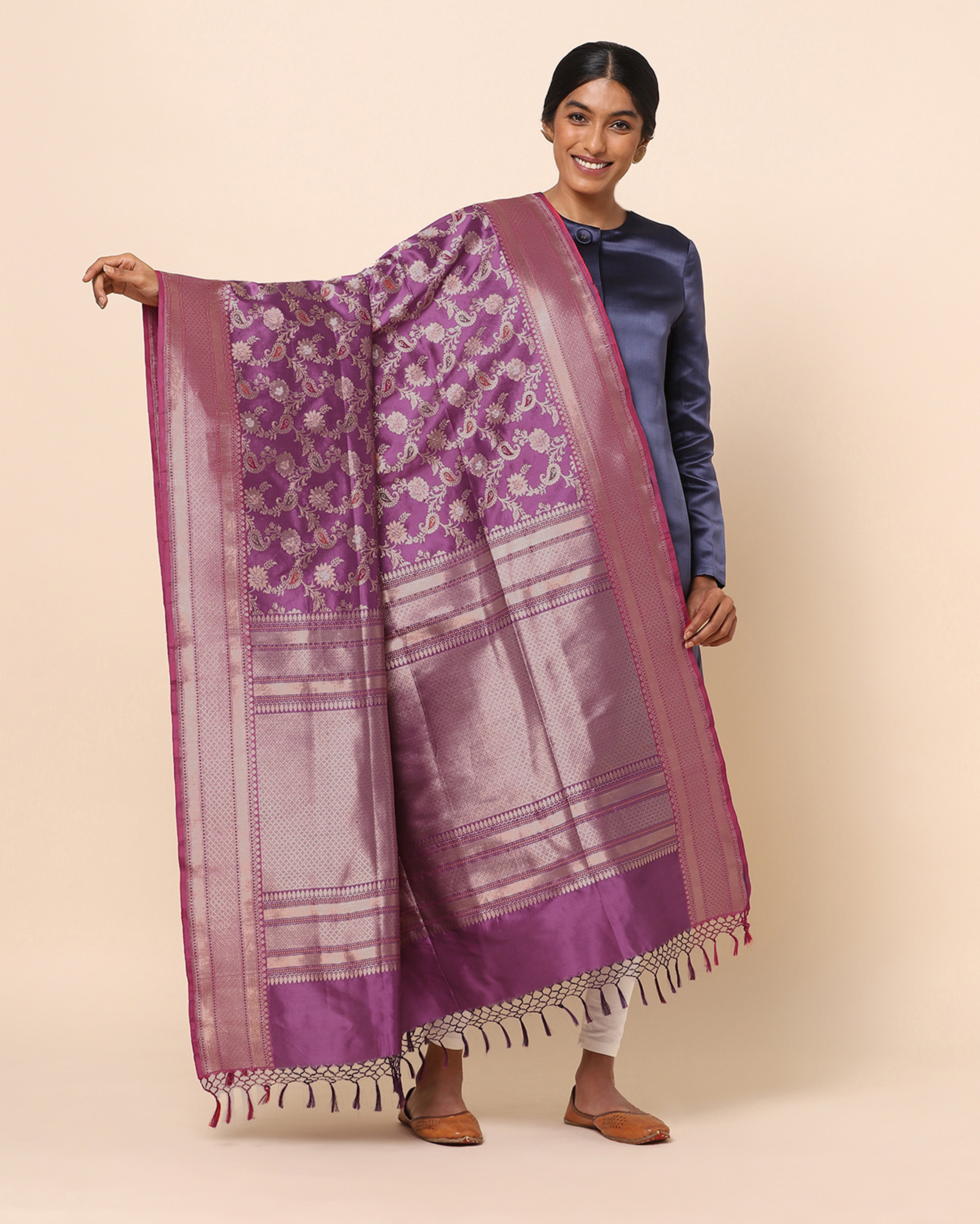 Rasiya Banarasi Kadwa Silk Dupatta