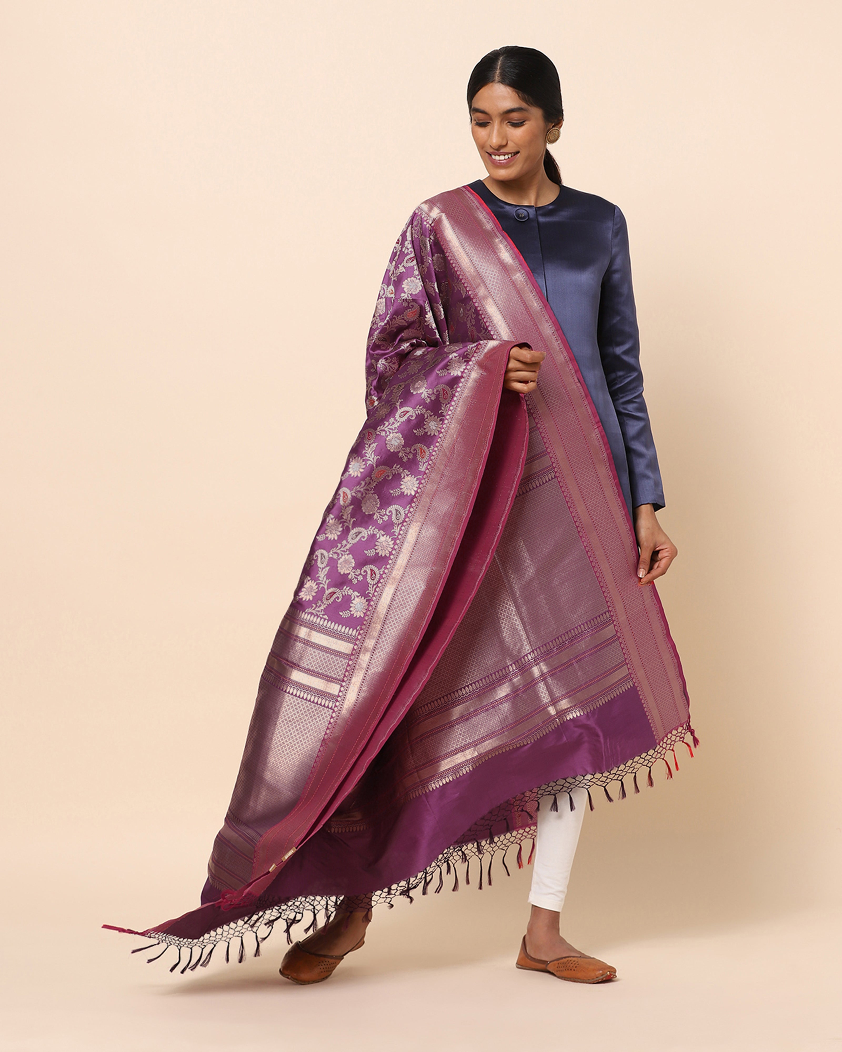 Rasiya Banarasi Kadwa Silk Dupatta
