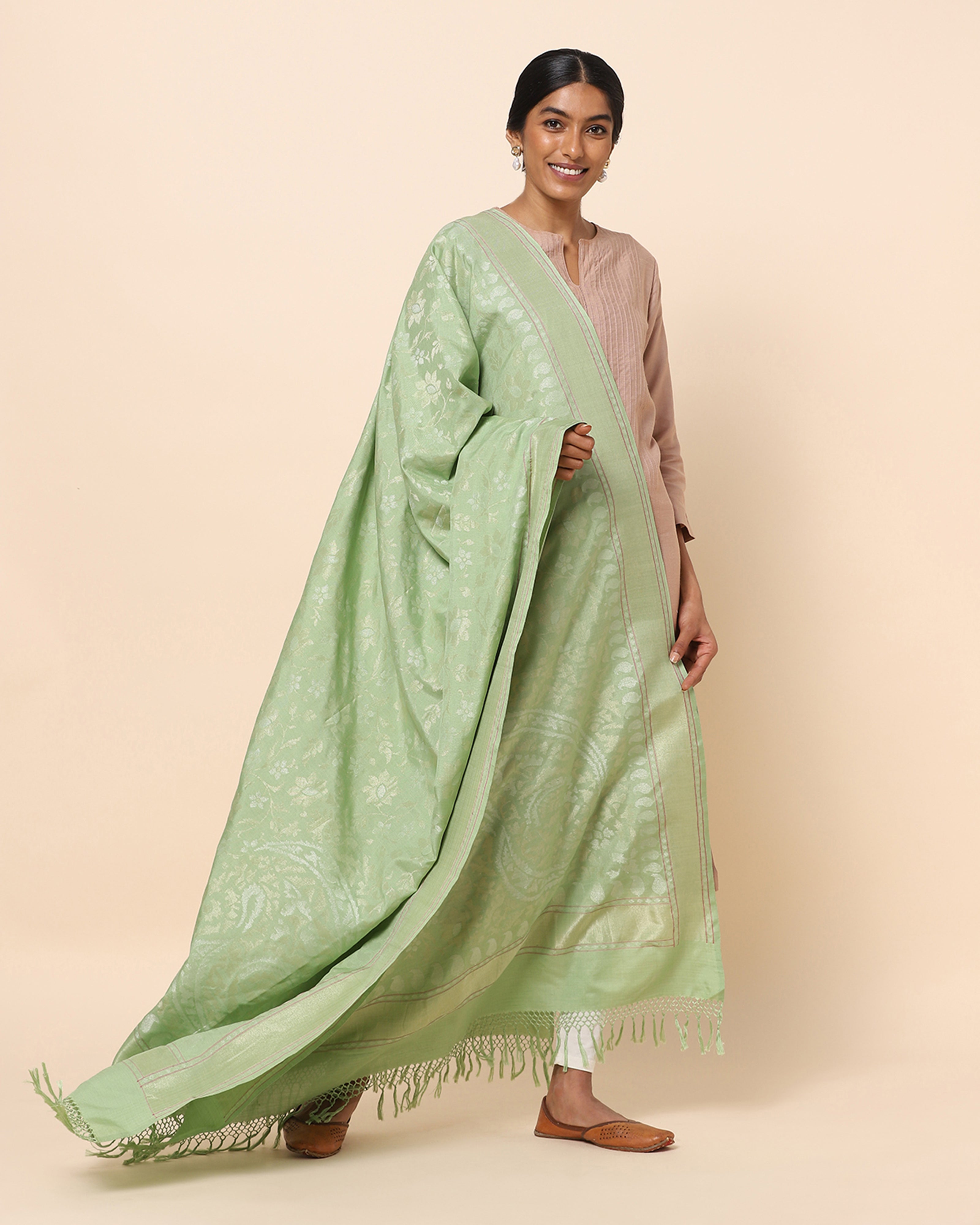 Hera Banarasi Jamdani Silk Dupatta