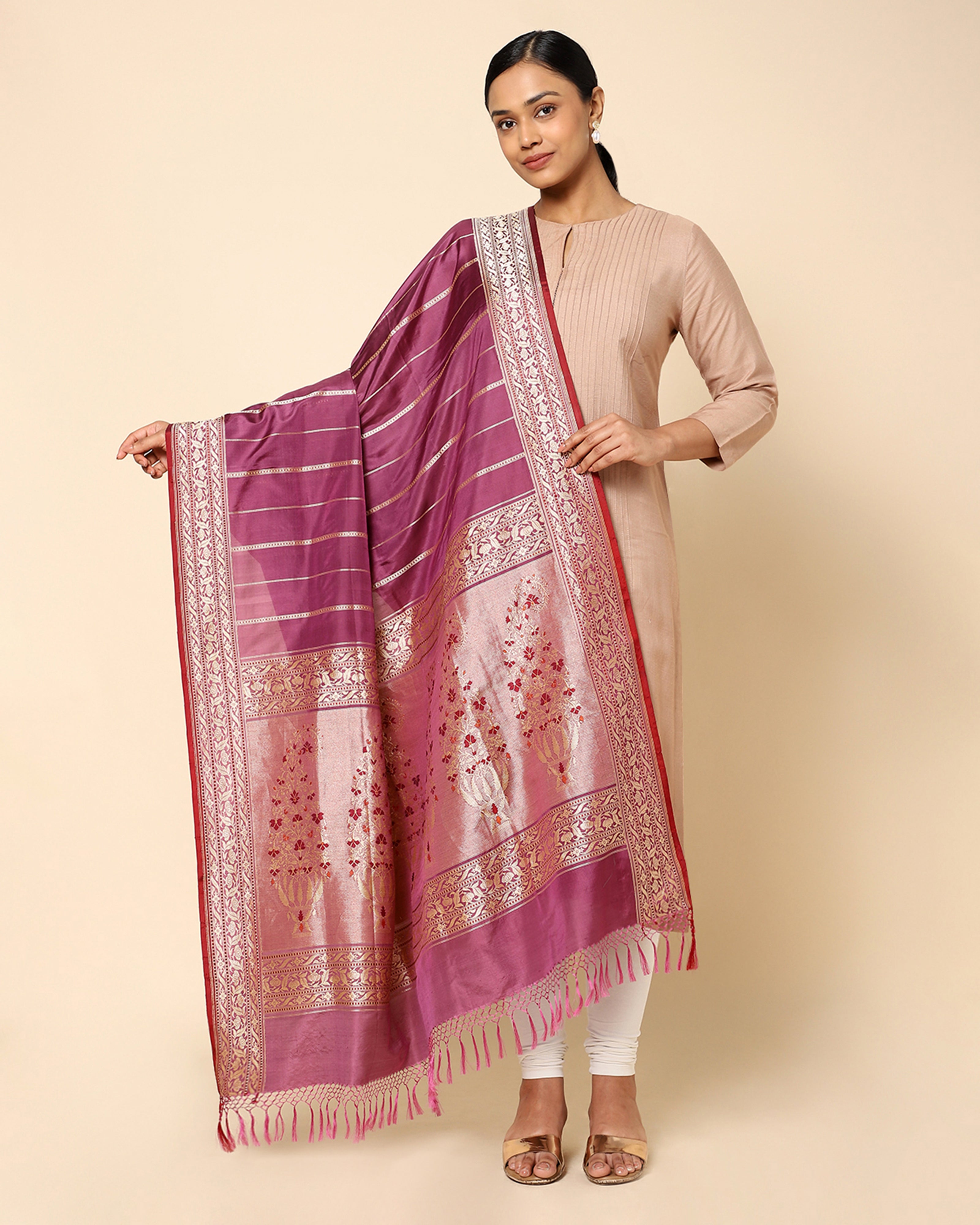 Mihr Banarasi Kadwa Silk Dupatta