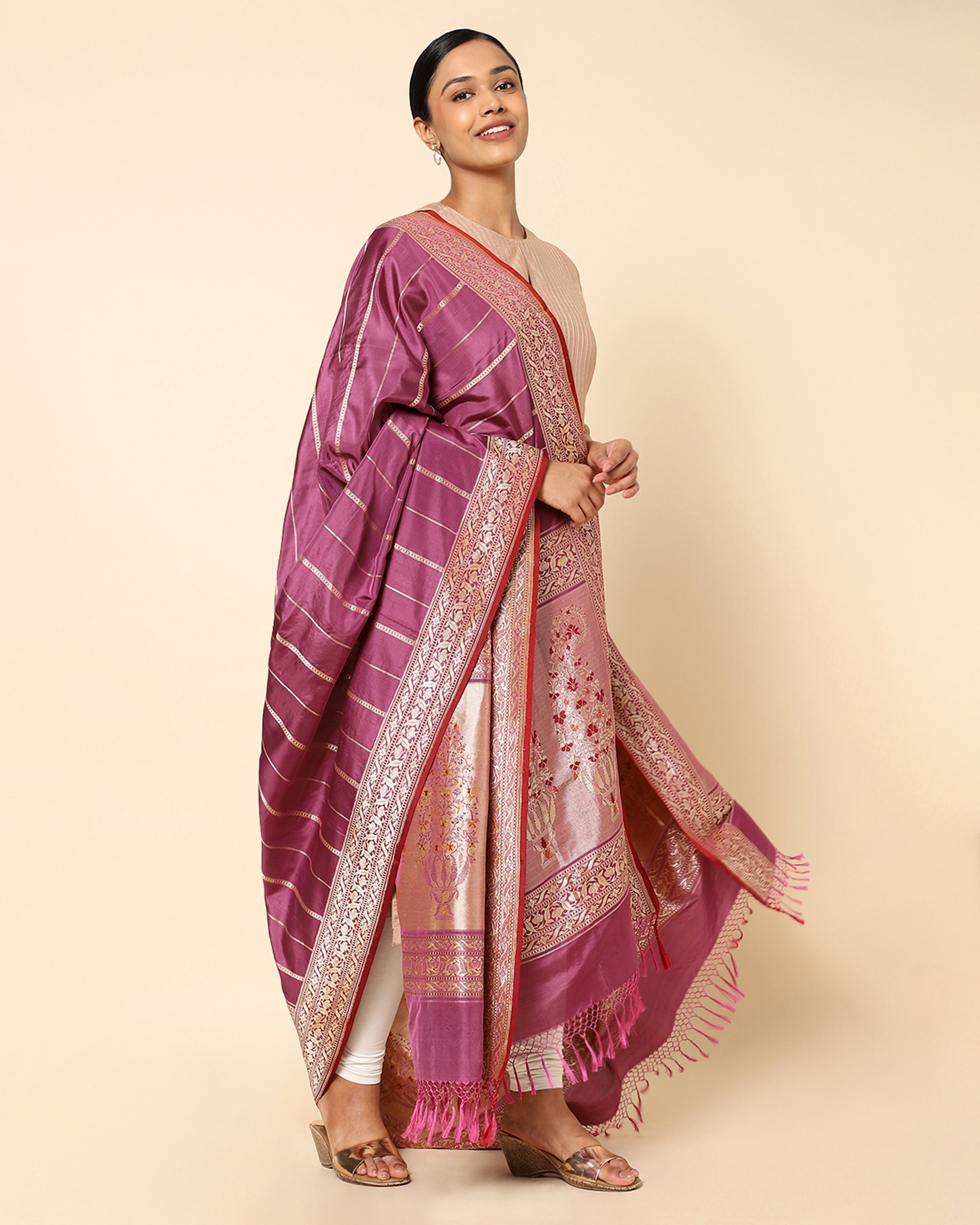 Mihr Banarasi Kadwa Silk Dupatta