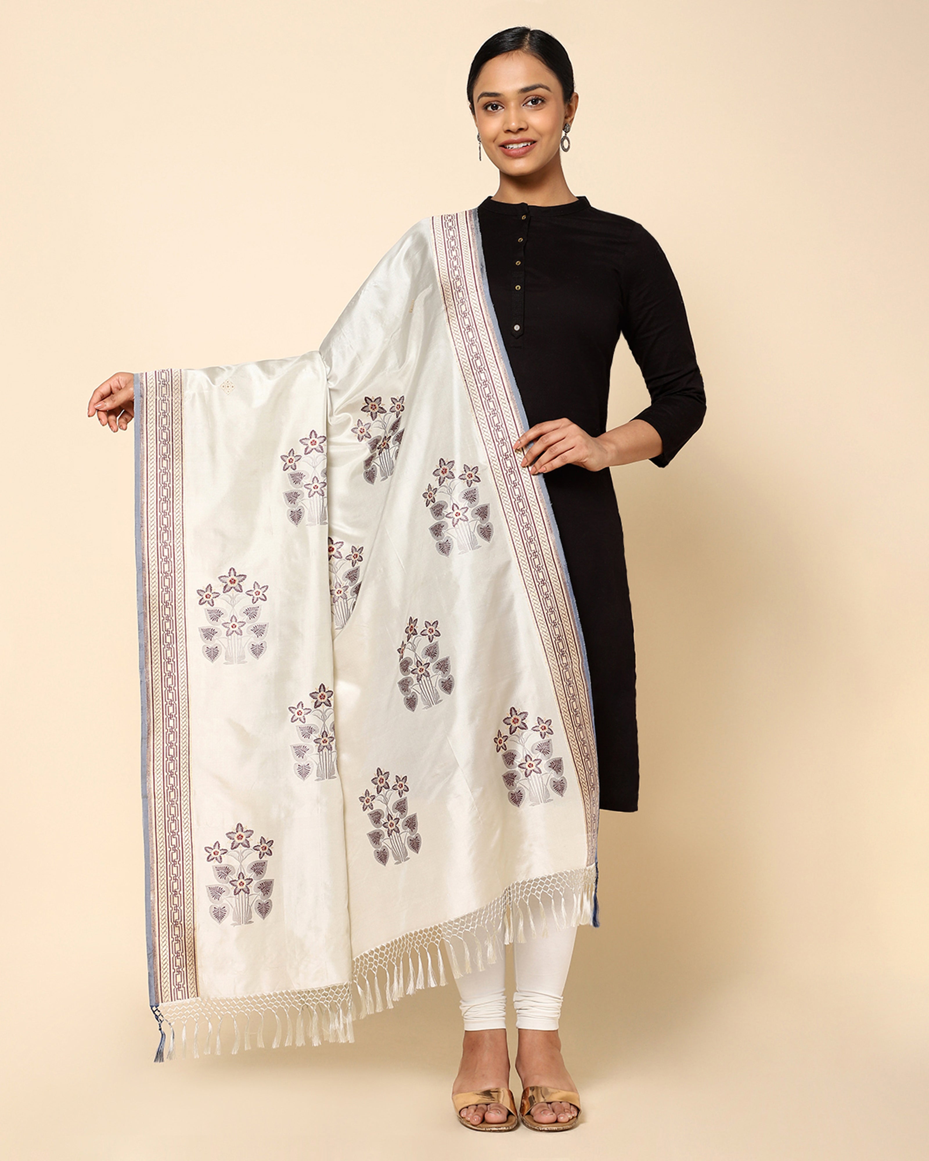 Clarice Banarasi Kadwa Silk Dupatta
