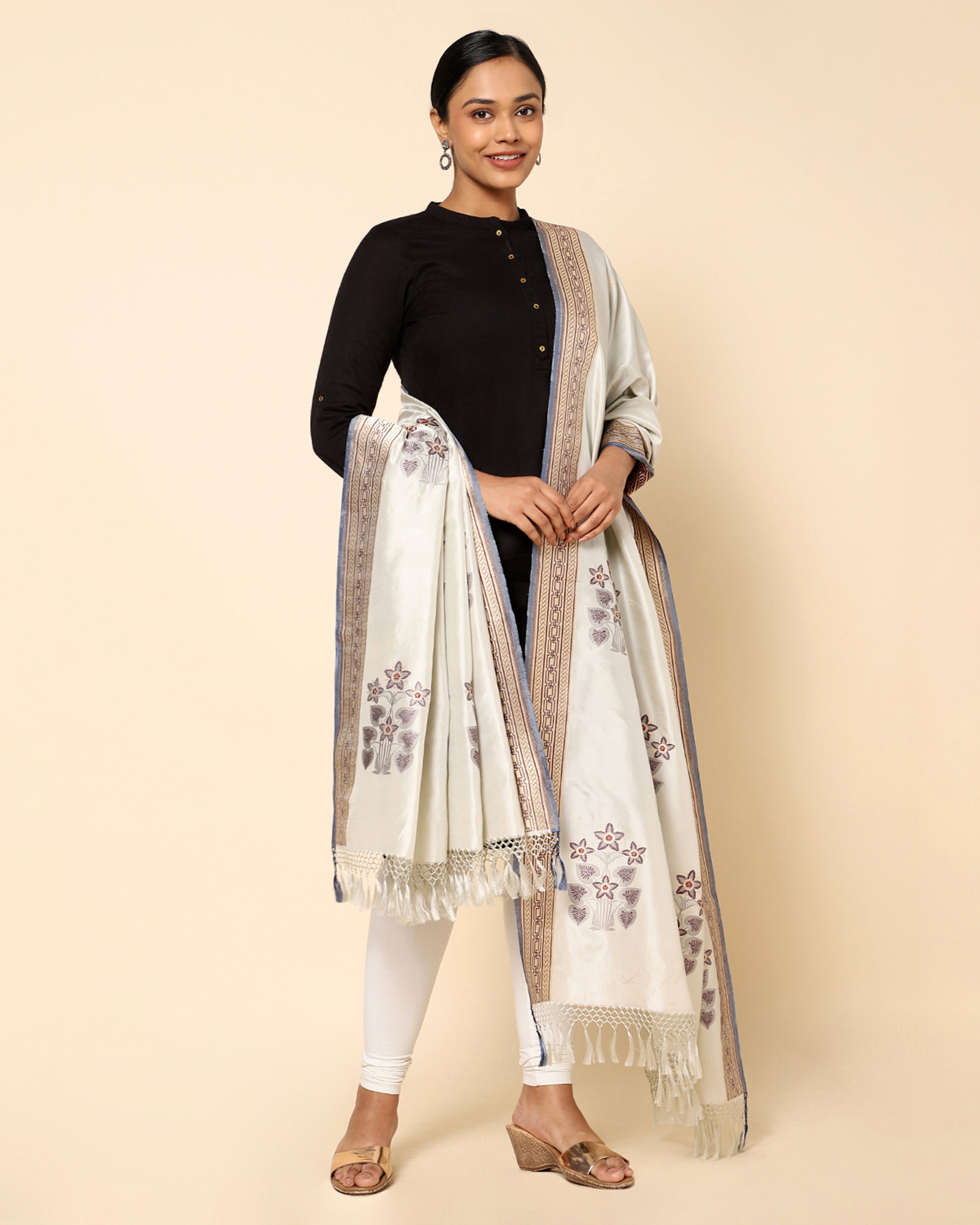 Clarice Banarasi Kadwa Silk Dupatta