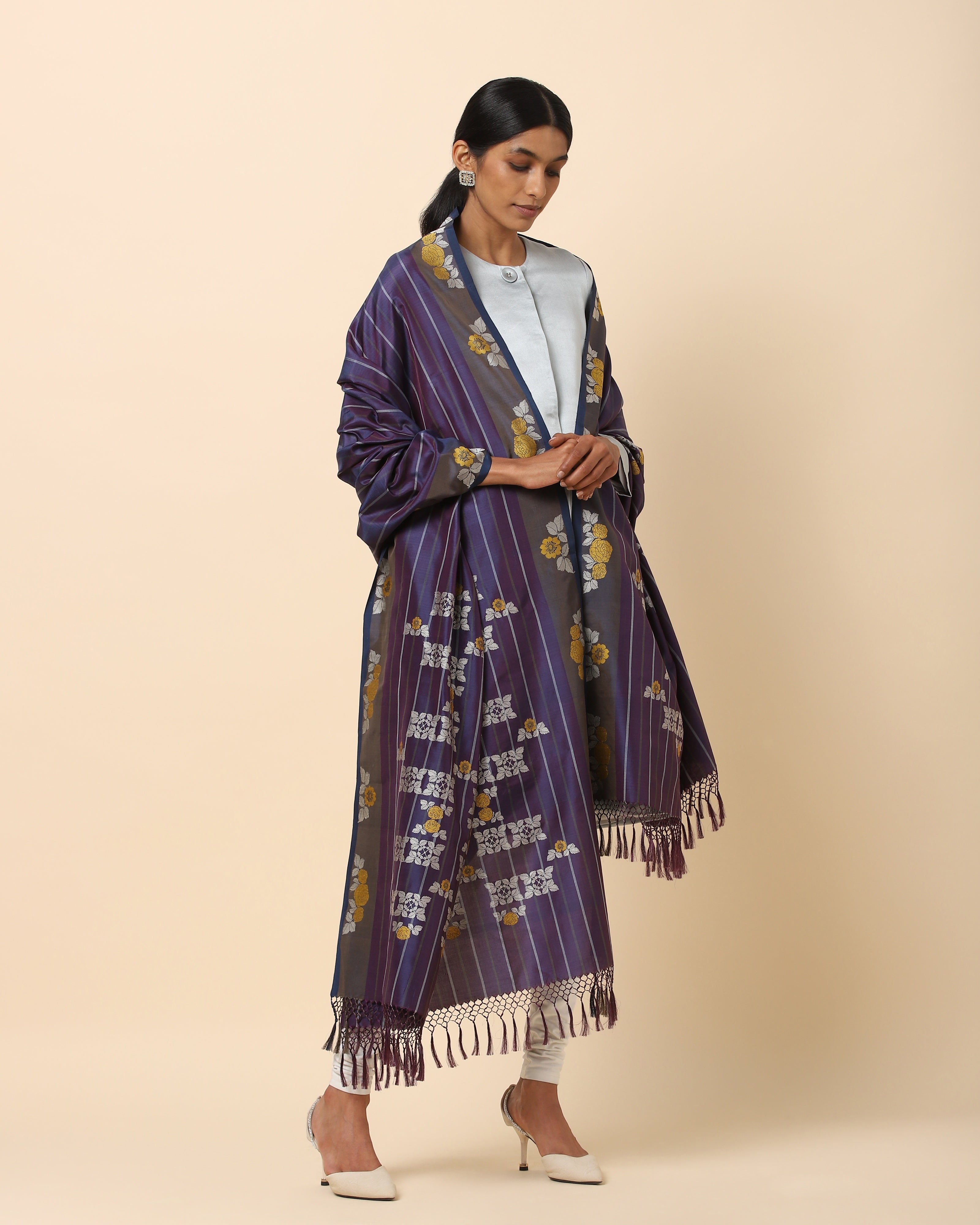 Zinaida Banarasi Kadwa Silk Dupatta