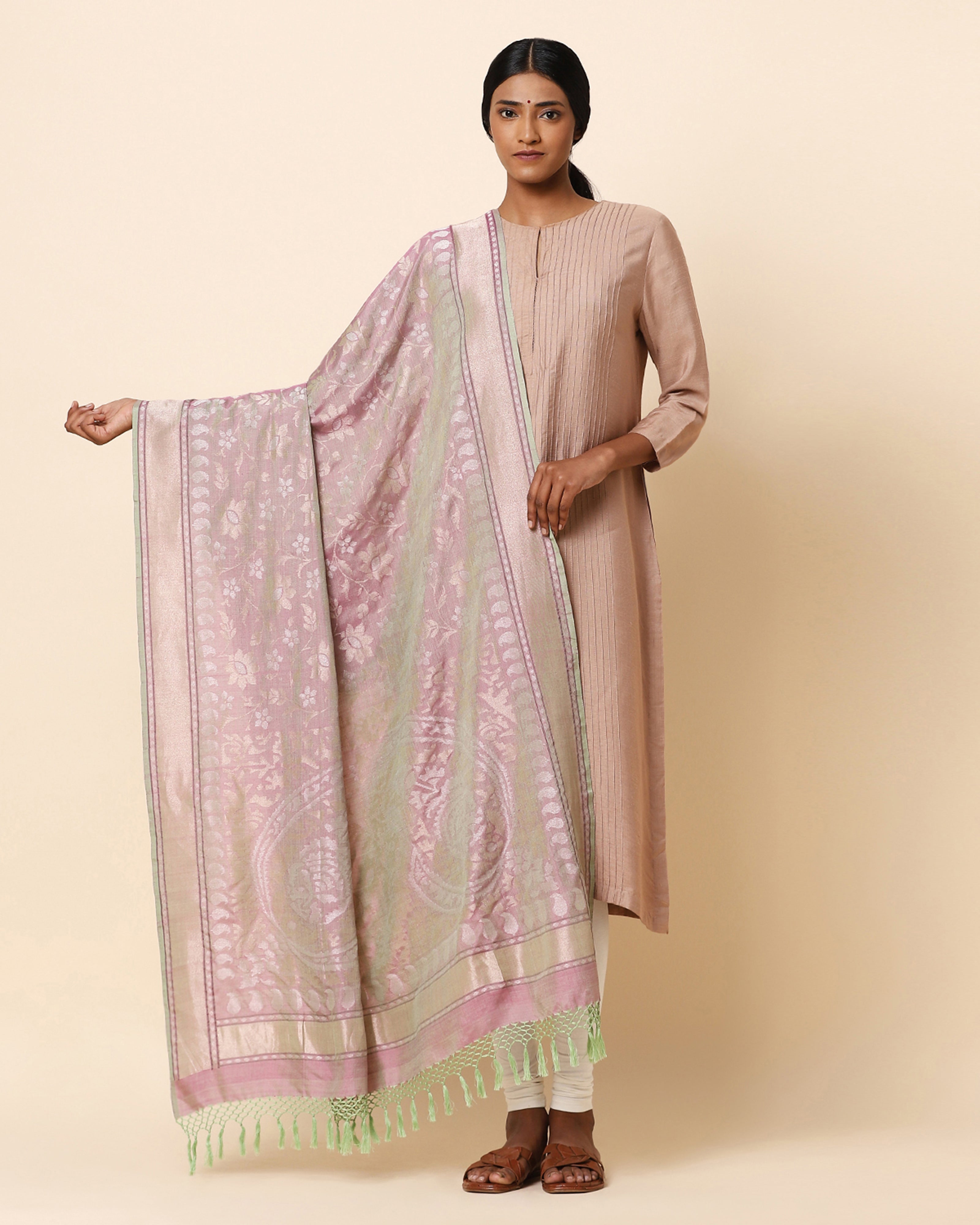Hera Banarasi Jamdani Silk Dupatta