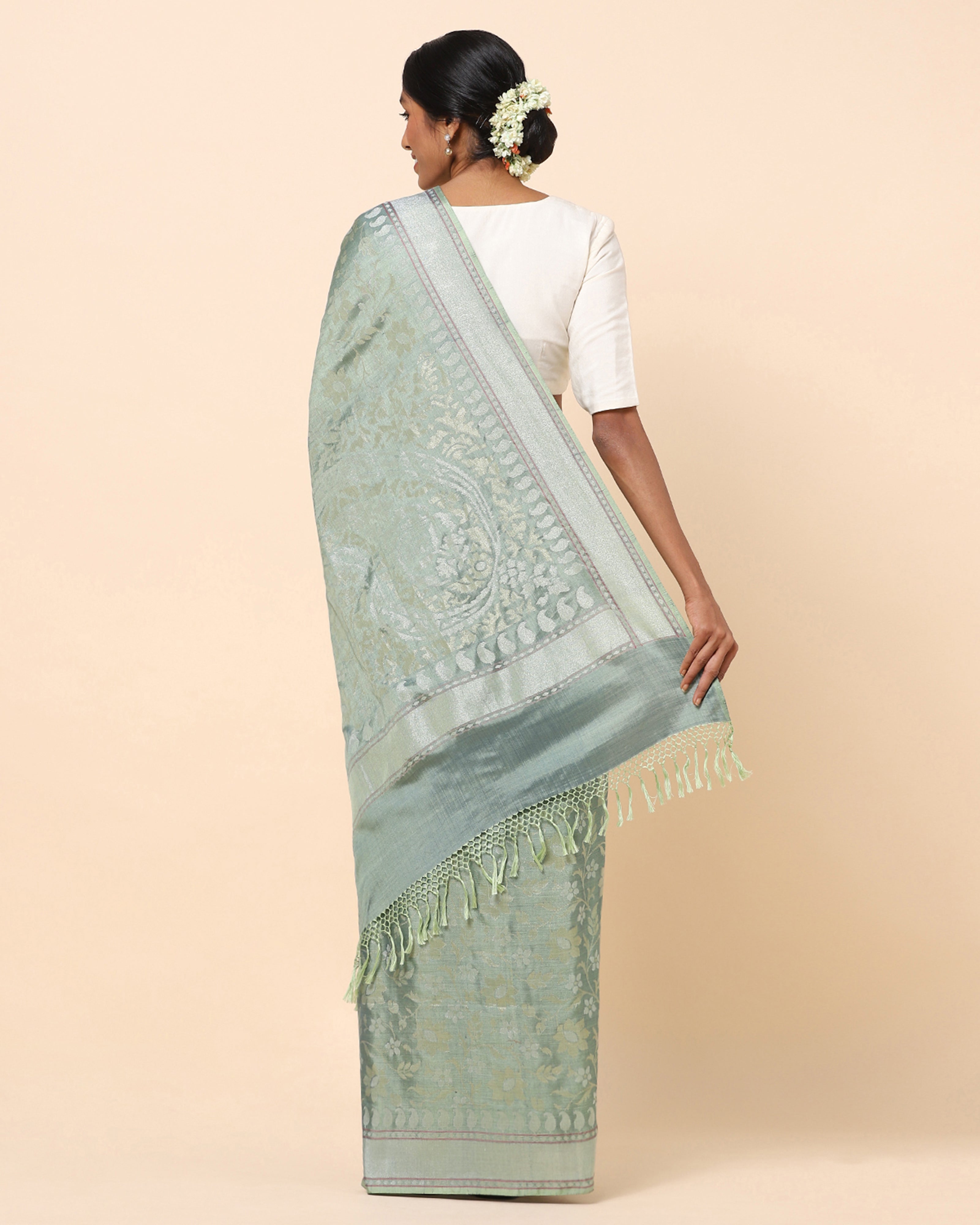 Hera Banarasi Jamdani Silk Saree