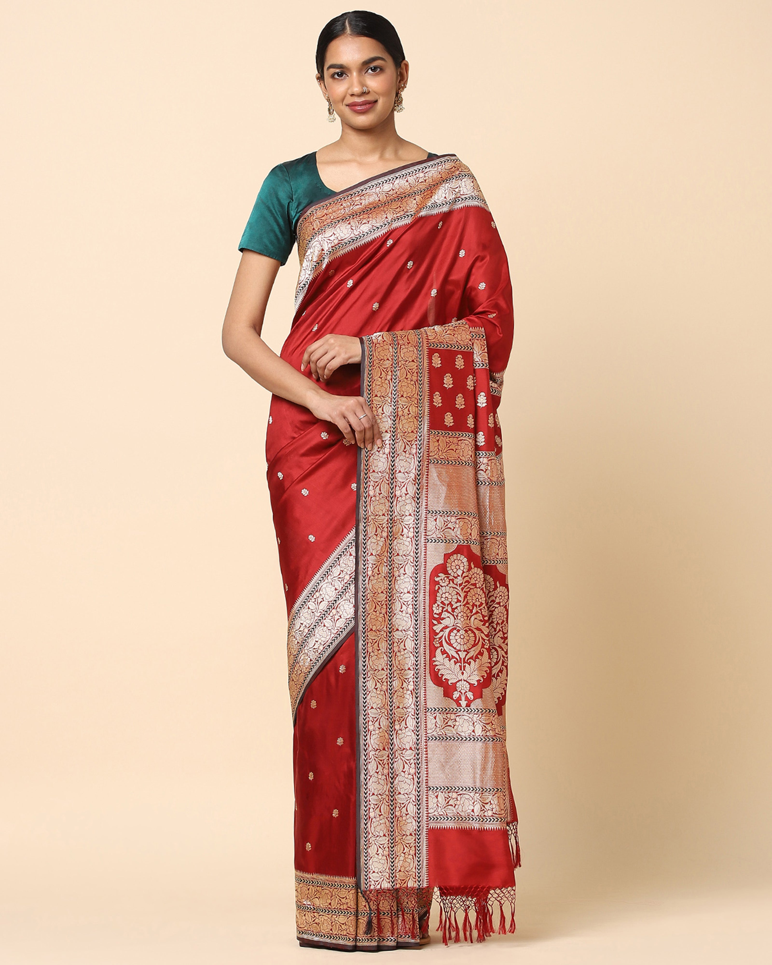 Bagh Banarasi Kadwa Silk Saree