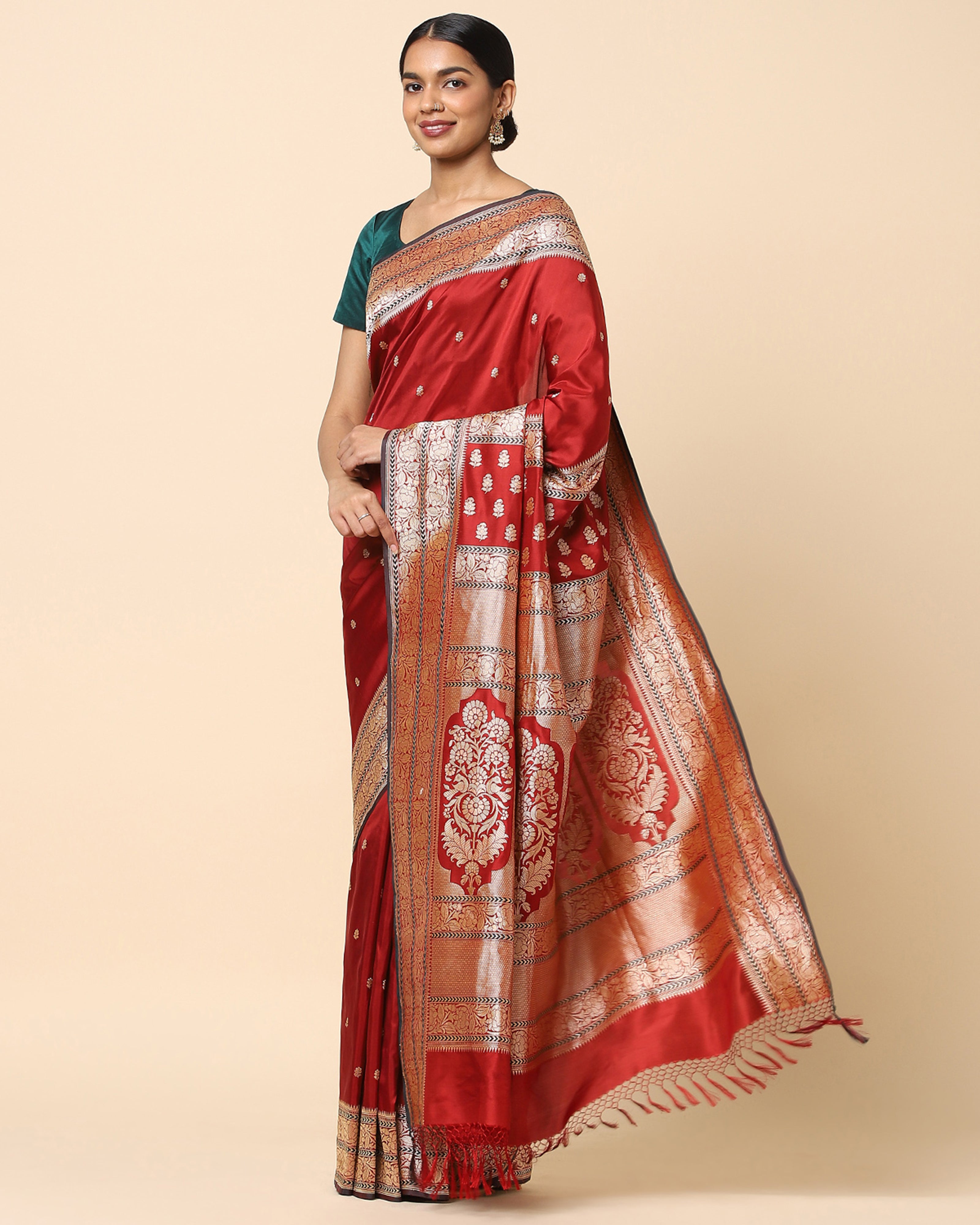 Bagh Banarasi Kadwa Silk Saree