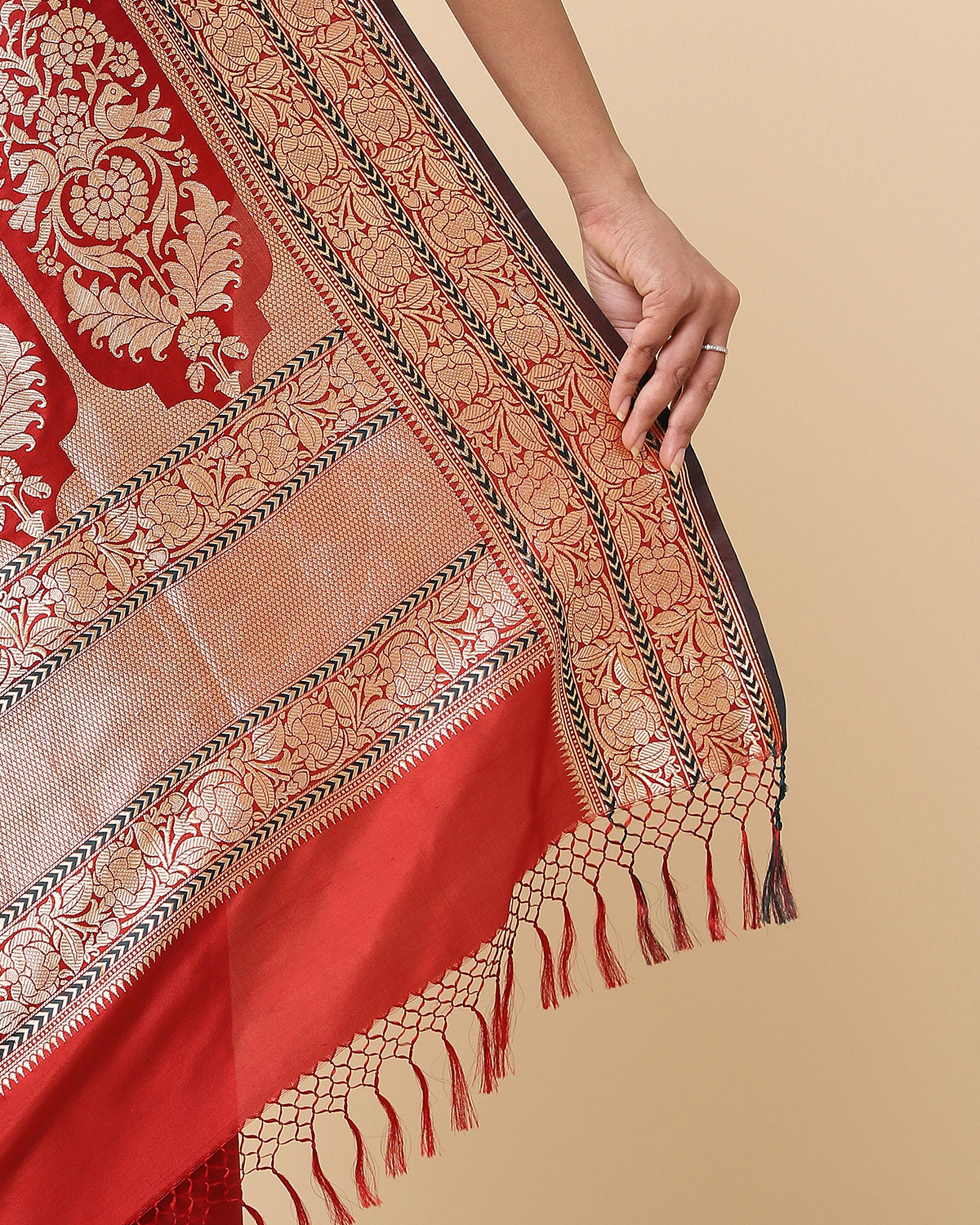 Bagh Banarasi Kadwa Silk Saree
