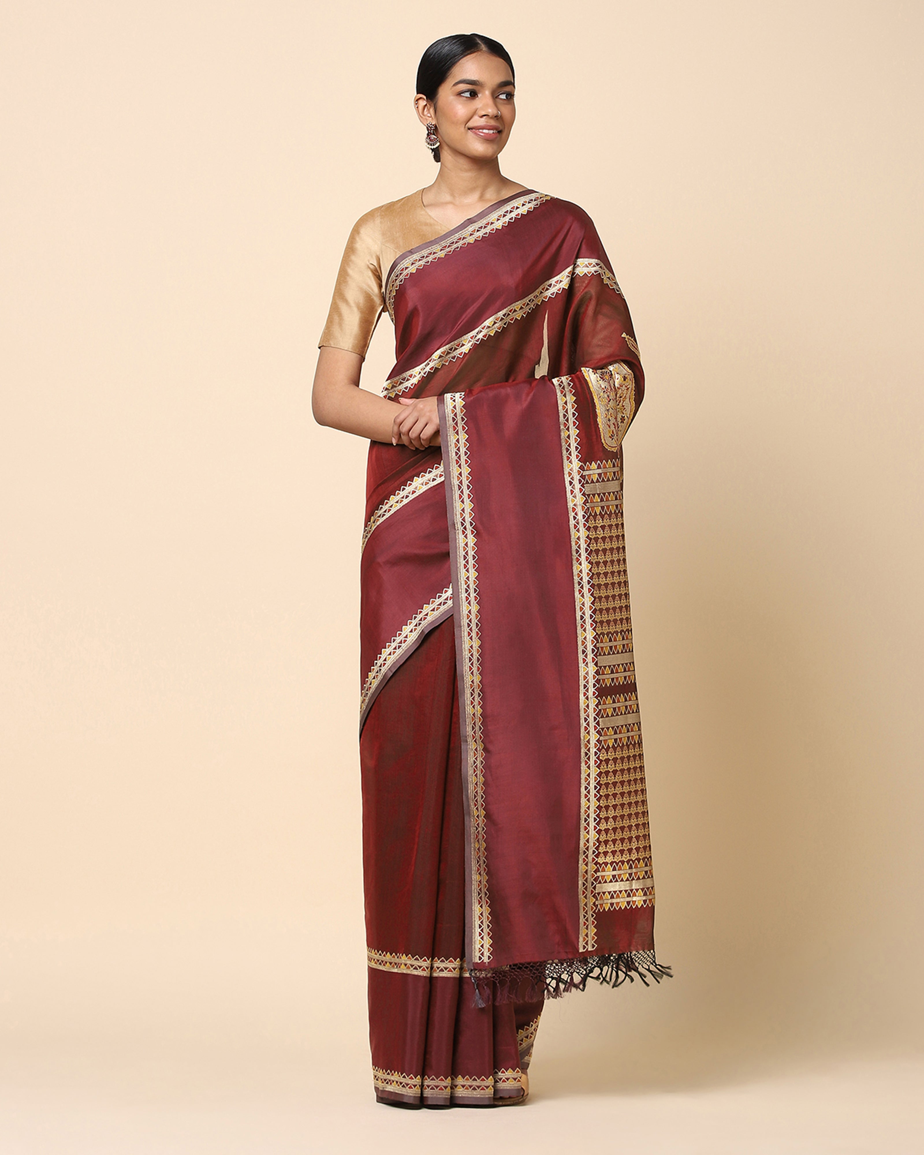 Abeer Banarasi Kadwa Silk Cotton Saree