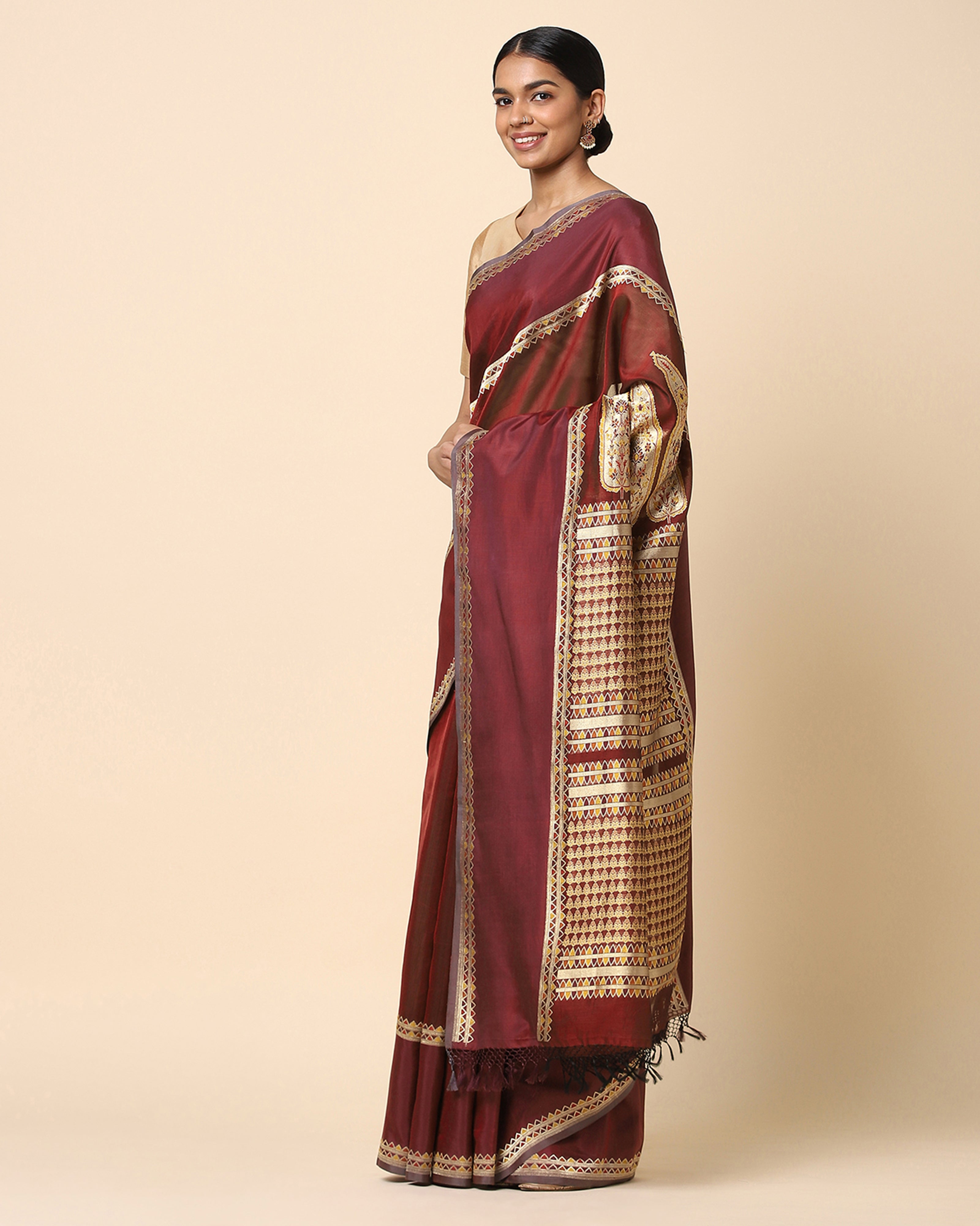 Abeer Banarasi Kadwa Silk Cotton Saree
