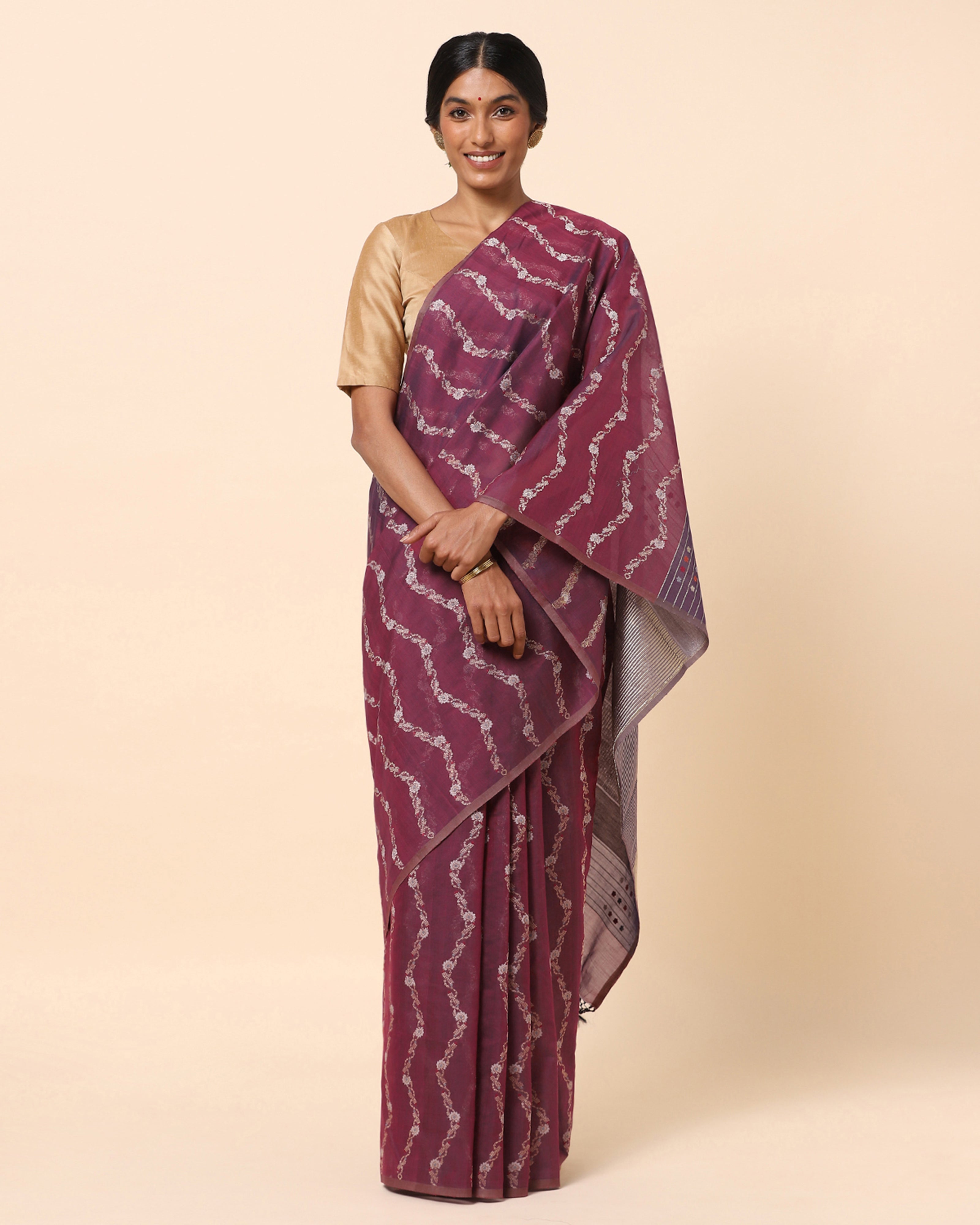 Varsha Banarasi Kadwa Silk Cotton Saree