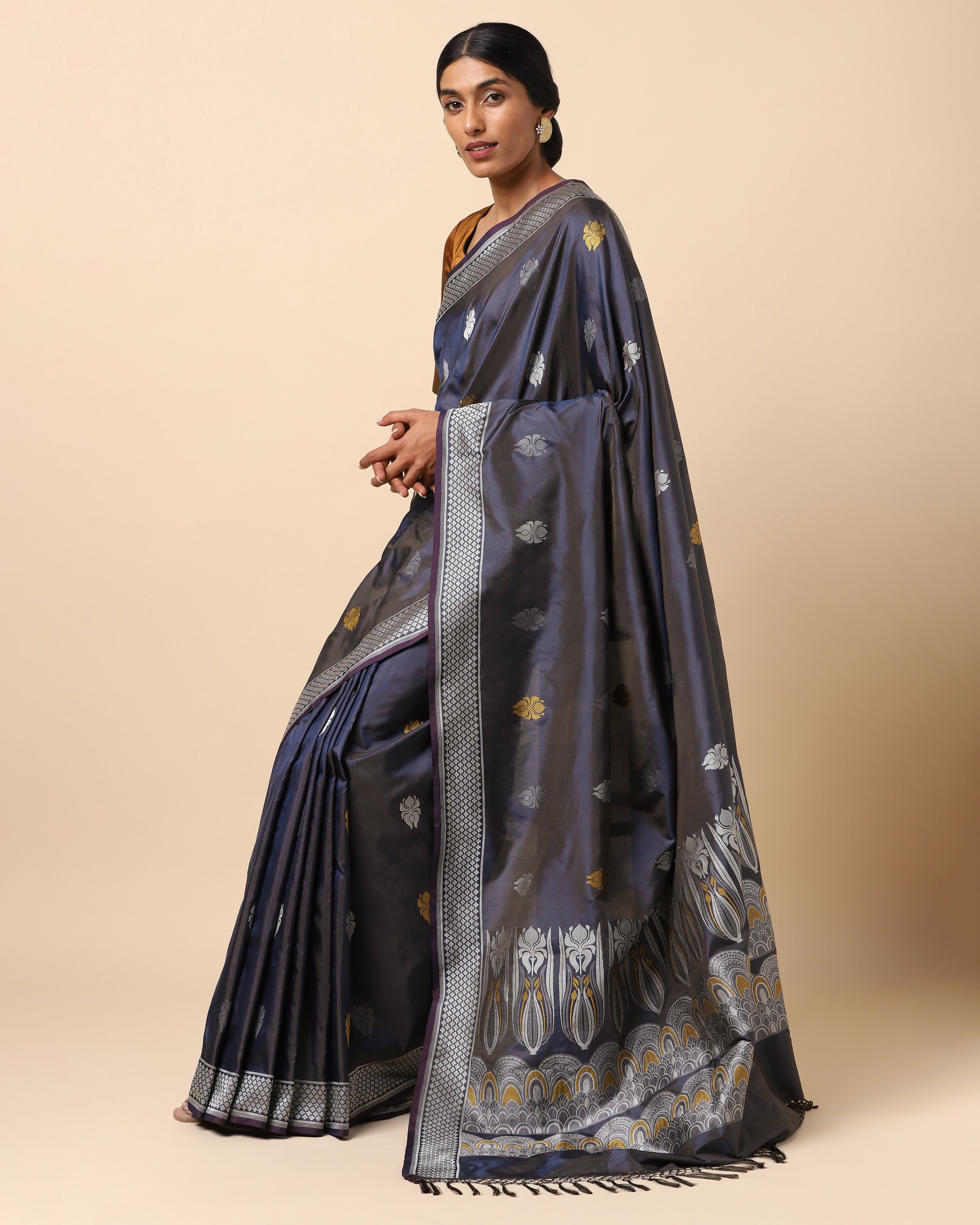 Ester Banarasi Kadwa Silk Saree