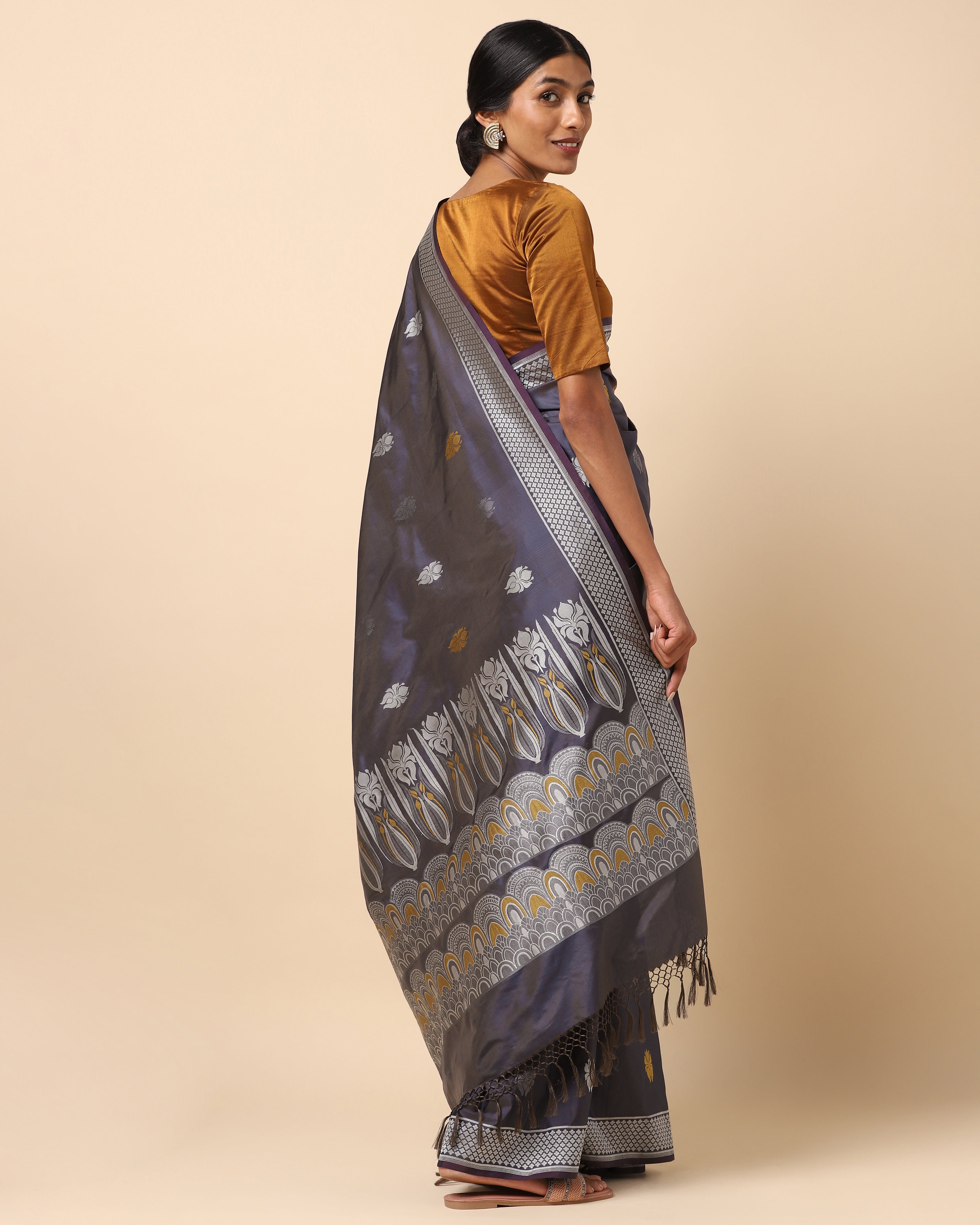 Ester Banarasi Kadwa Silk Saree
