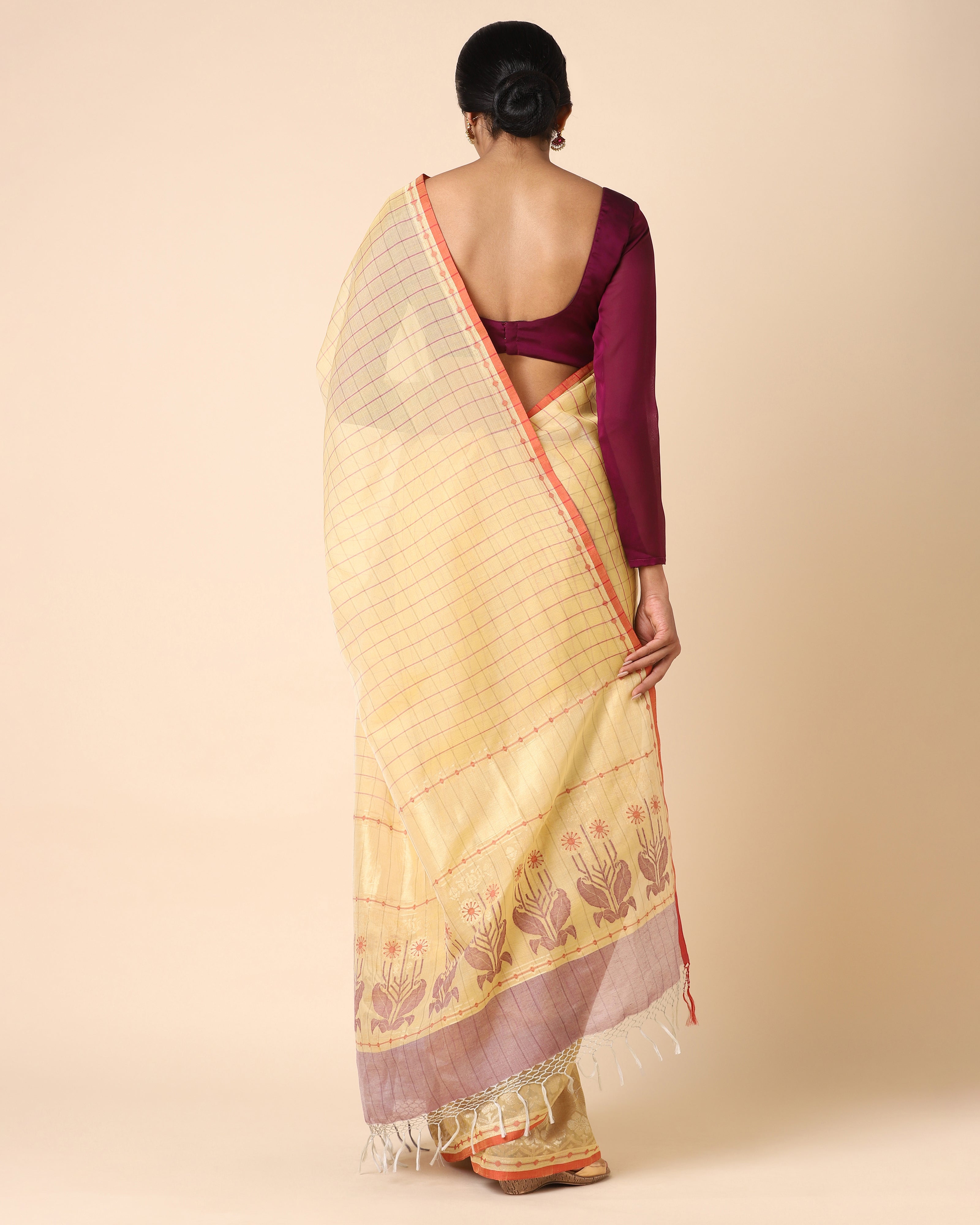 Zoha Banarasi Jamdani Cotton Saree
