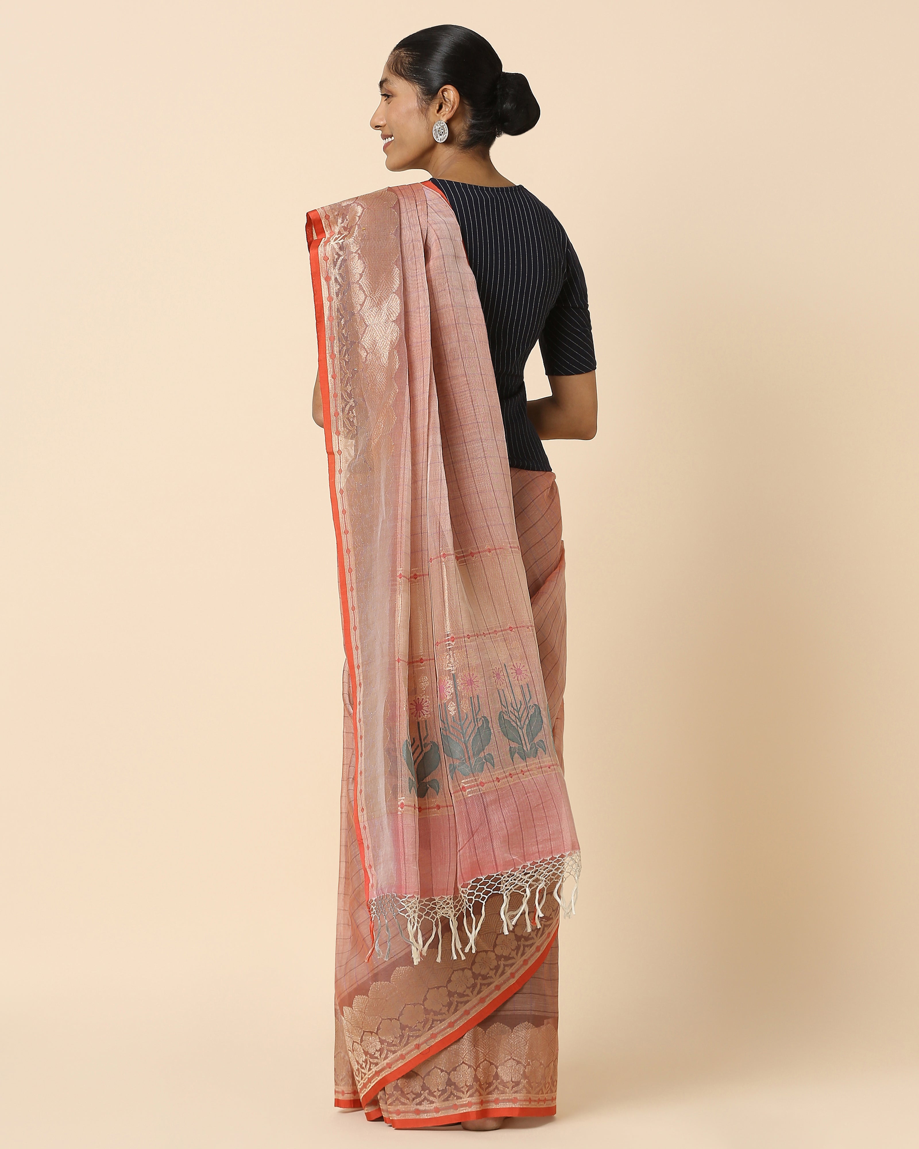 Zoha Banarasi Jamdani Cotton Saree
