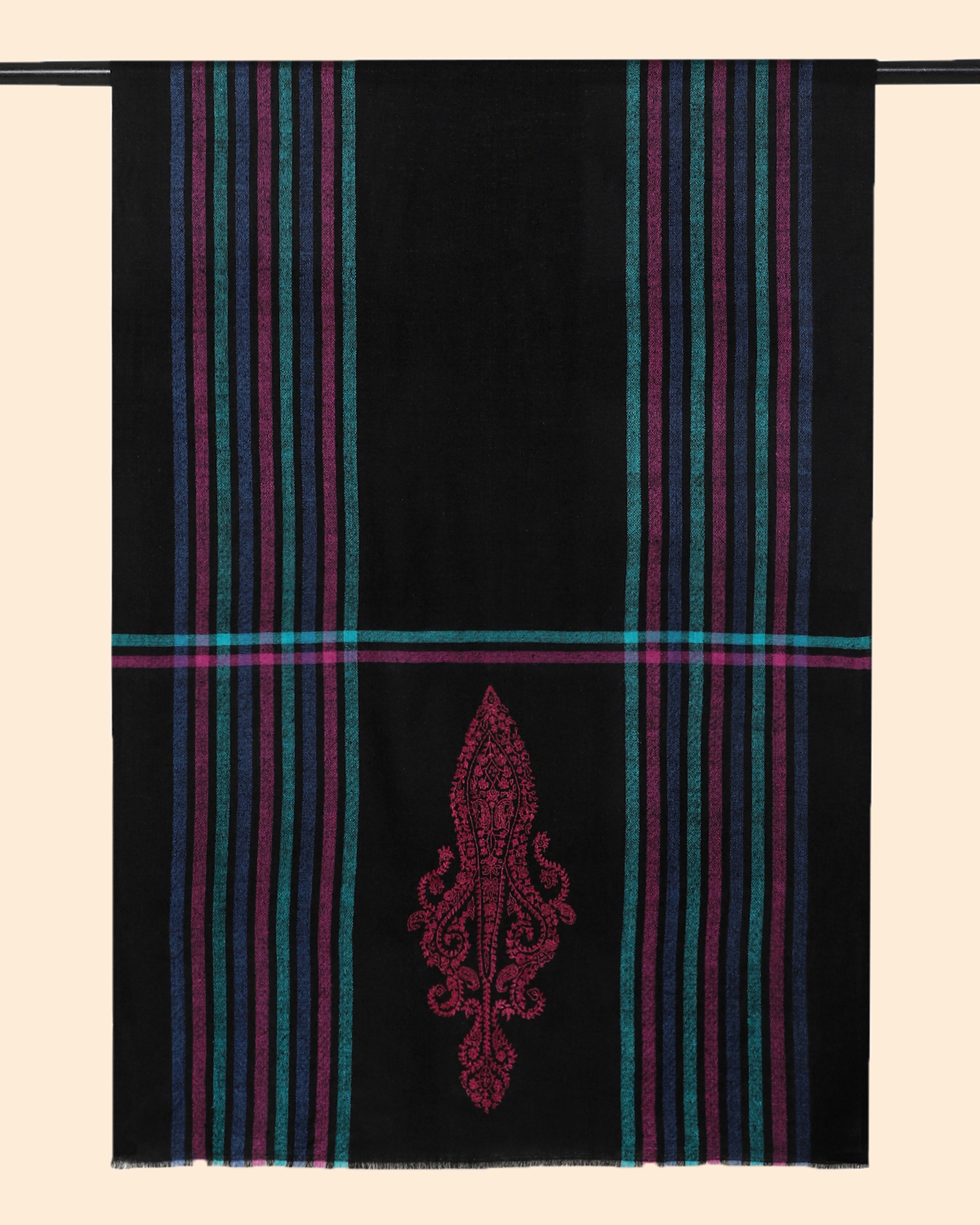 Adhila Kashmir Sozni Embroidery Pashmina Stole