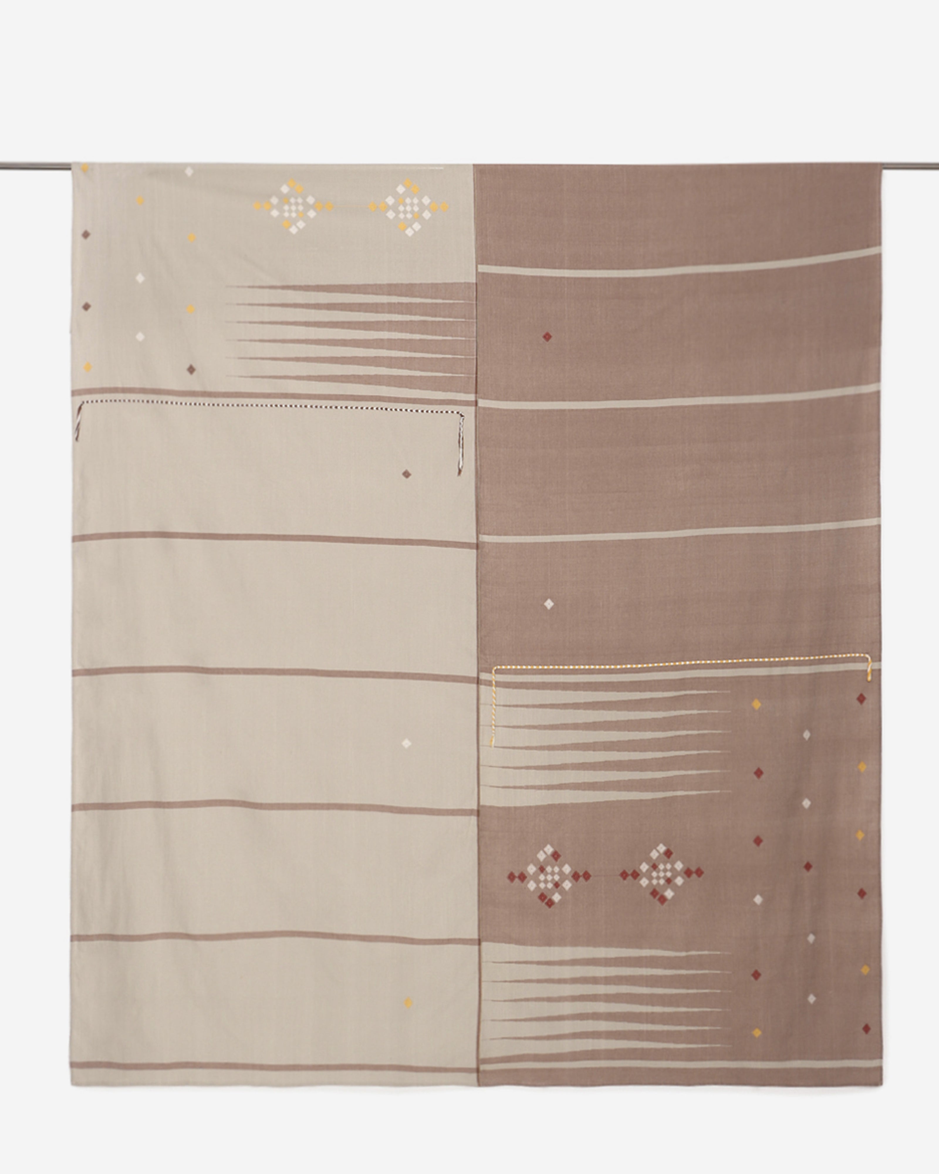 Aarohi Bhujodi Extra Weft Cotton Double Bed Cover