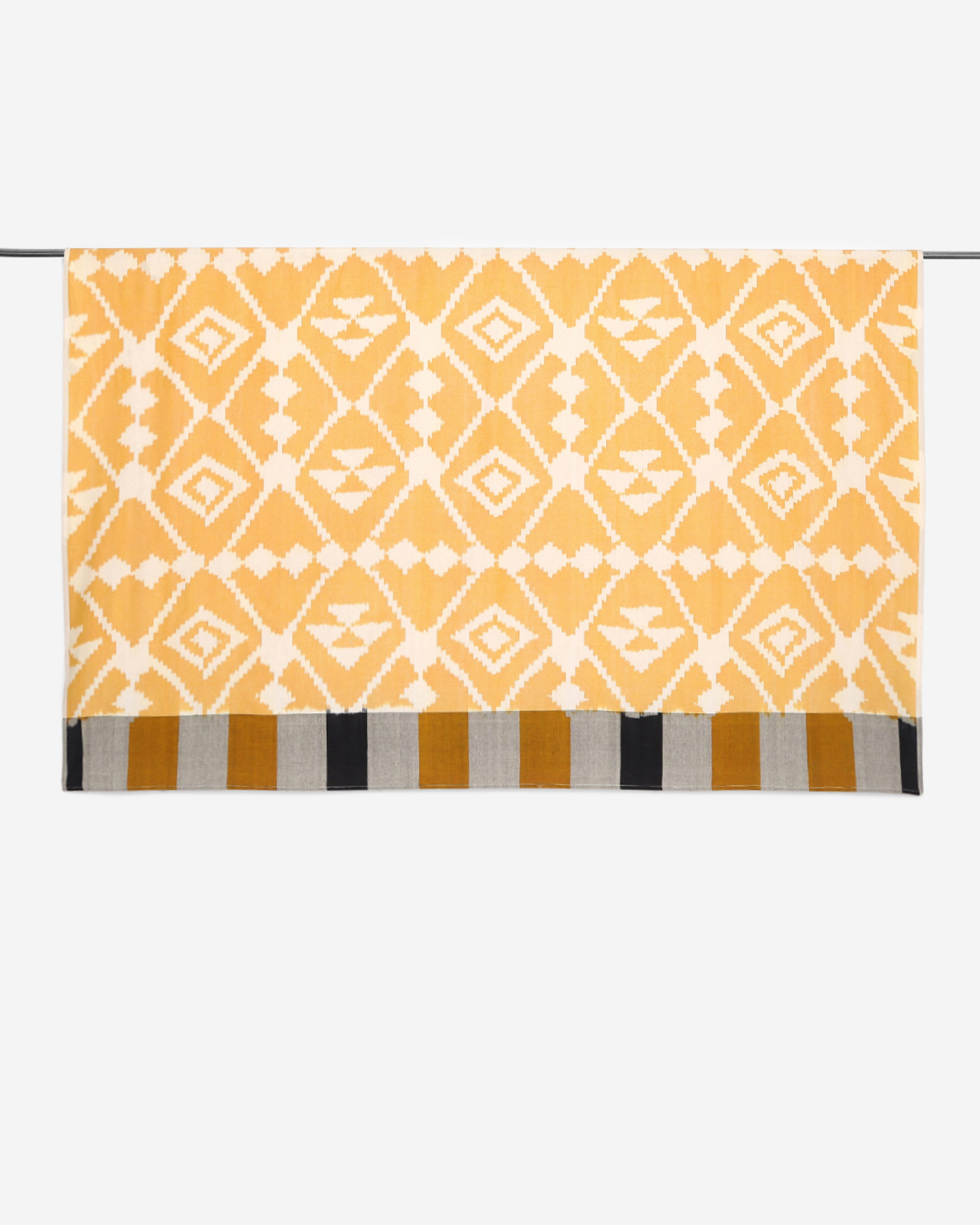 Shyla Pochampally Warp Ikat Cotton Double Bed Cover