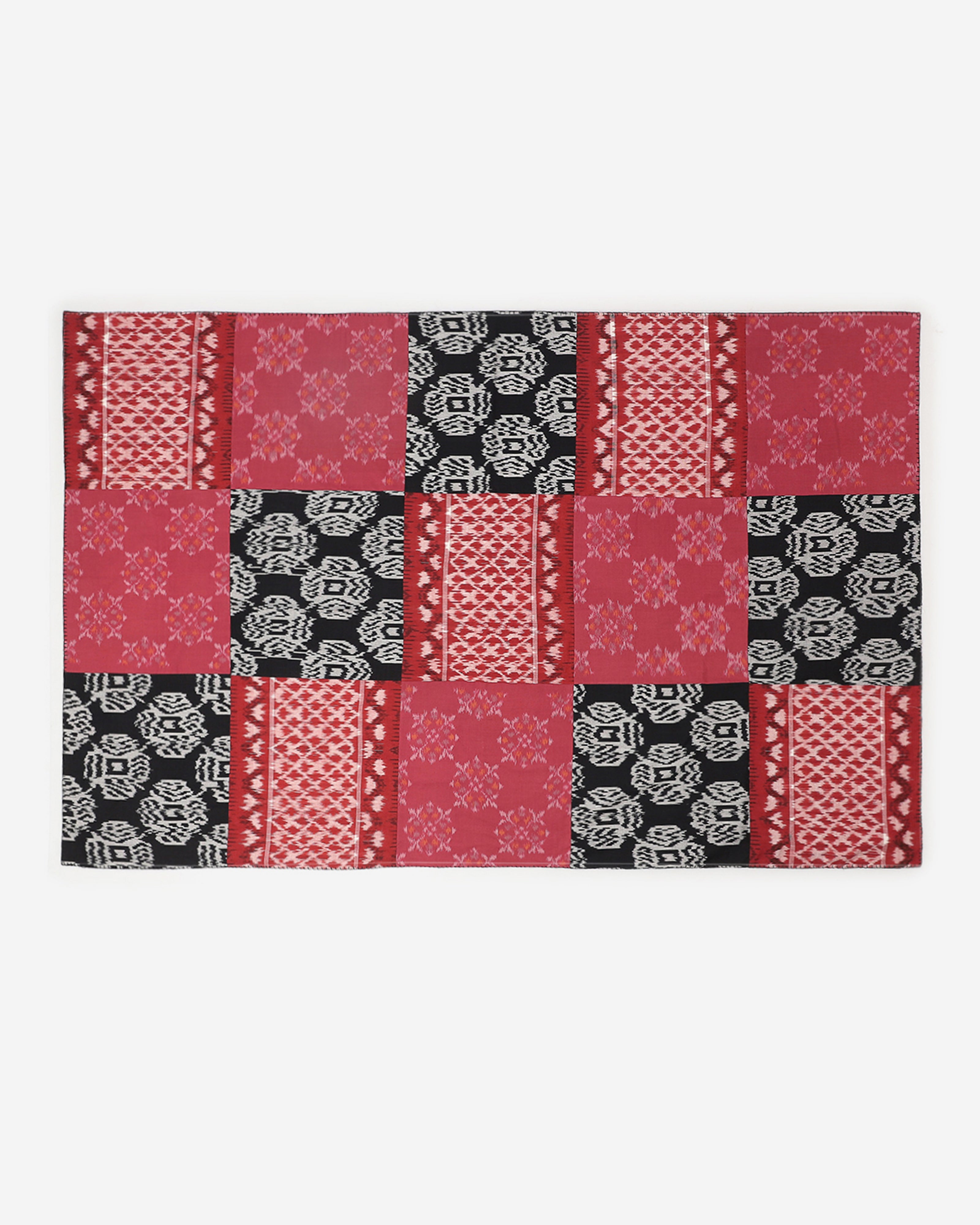 Jivan Pochampally Warp Ikat Cotton Single Bed Cover