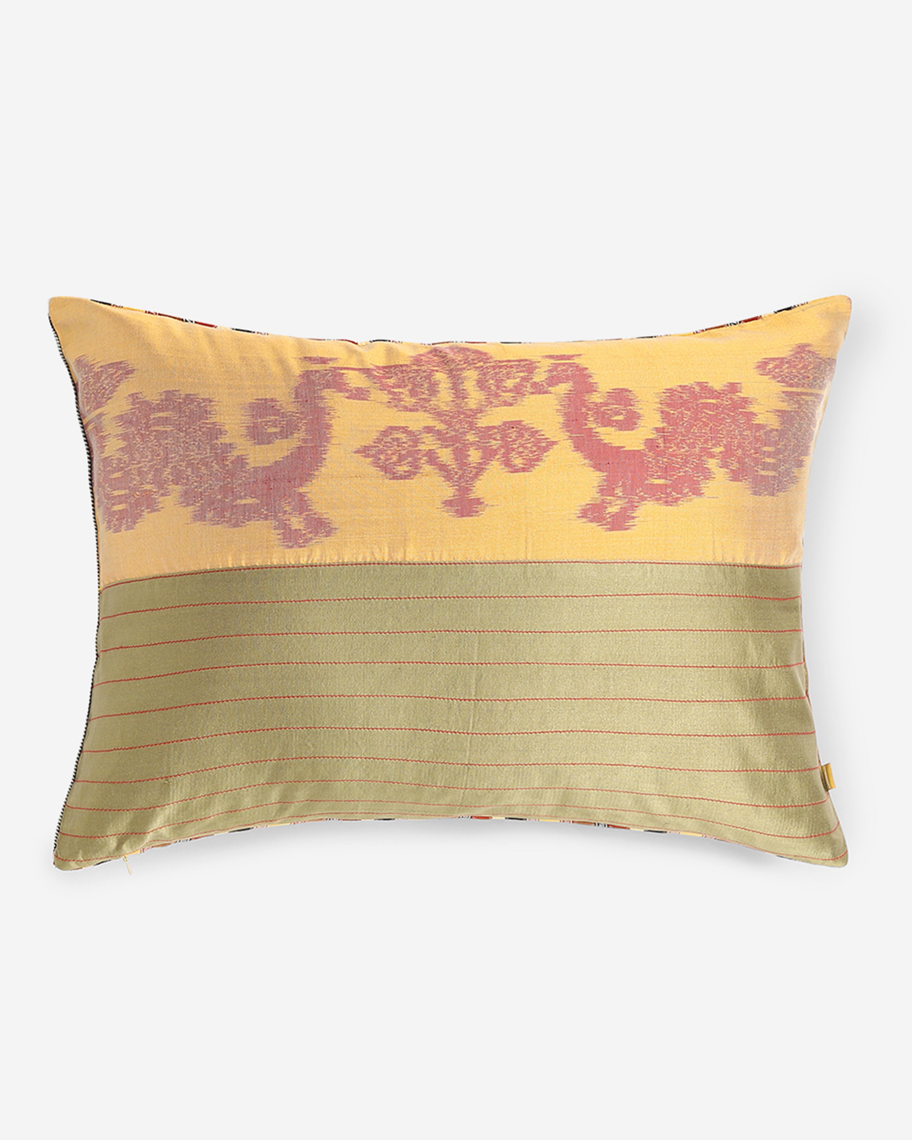 Amartya Pochampally Weft Ikat Cotton Silk Cushion Cover