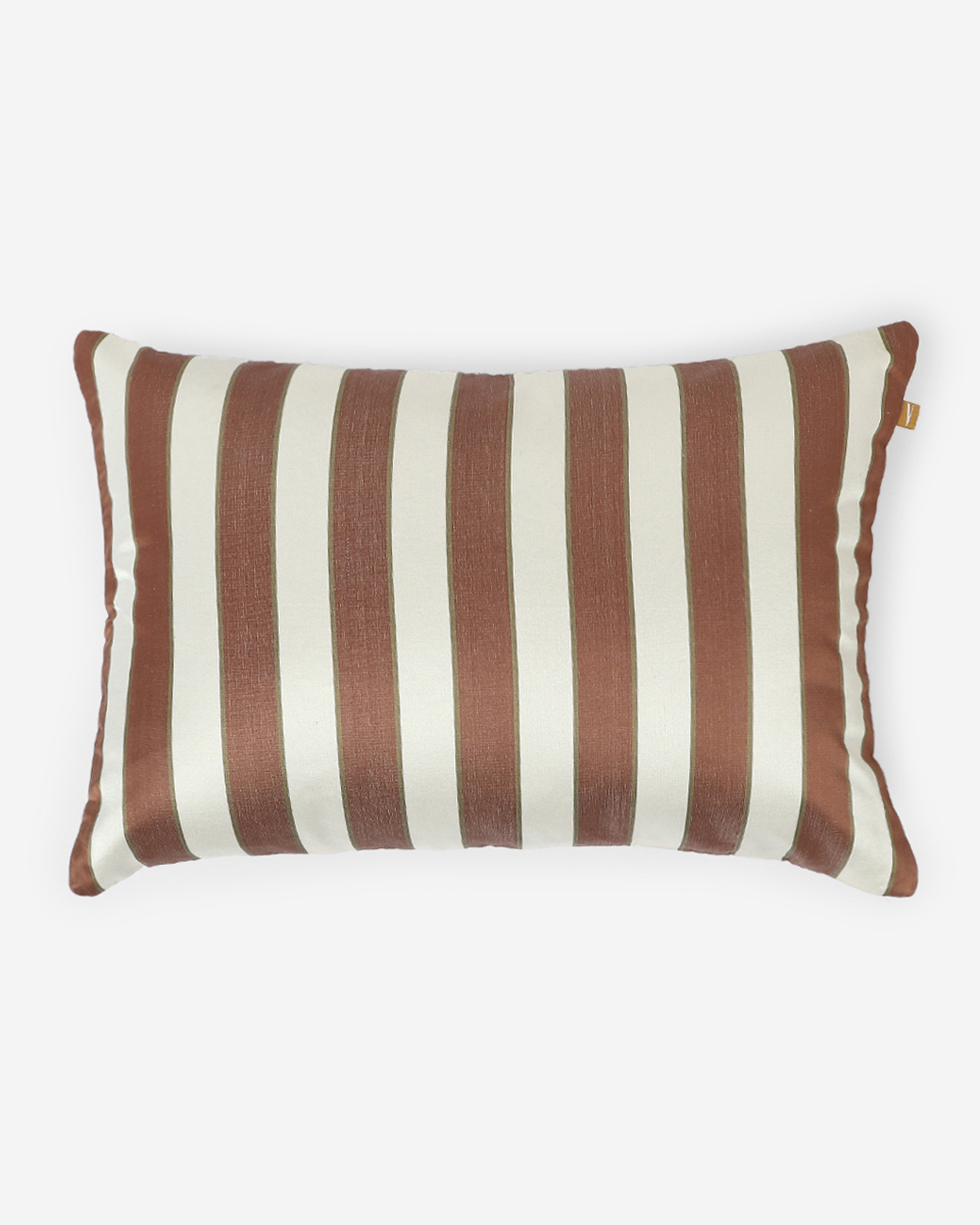 Camellia Banarasi Satin Brocade Silk Cushion Cover