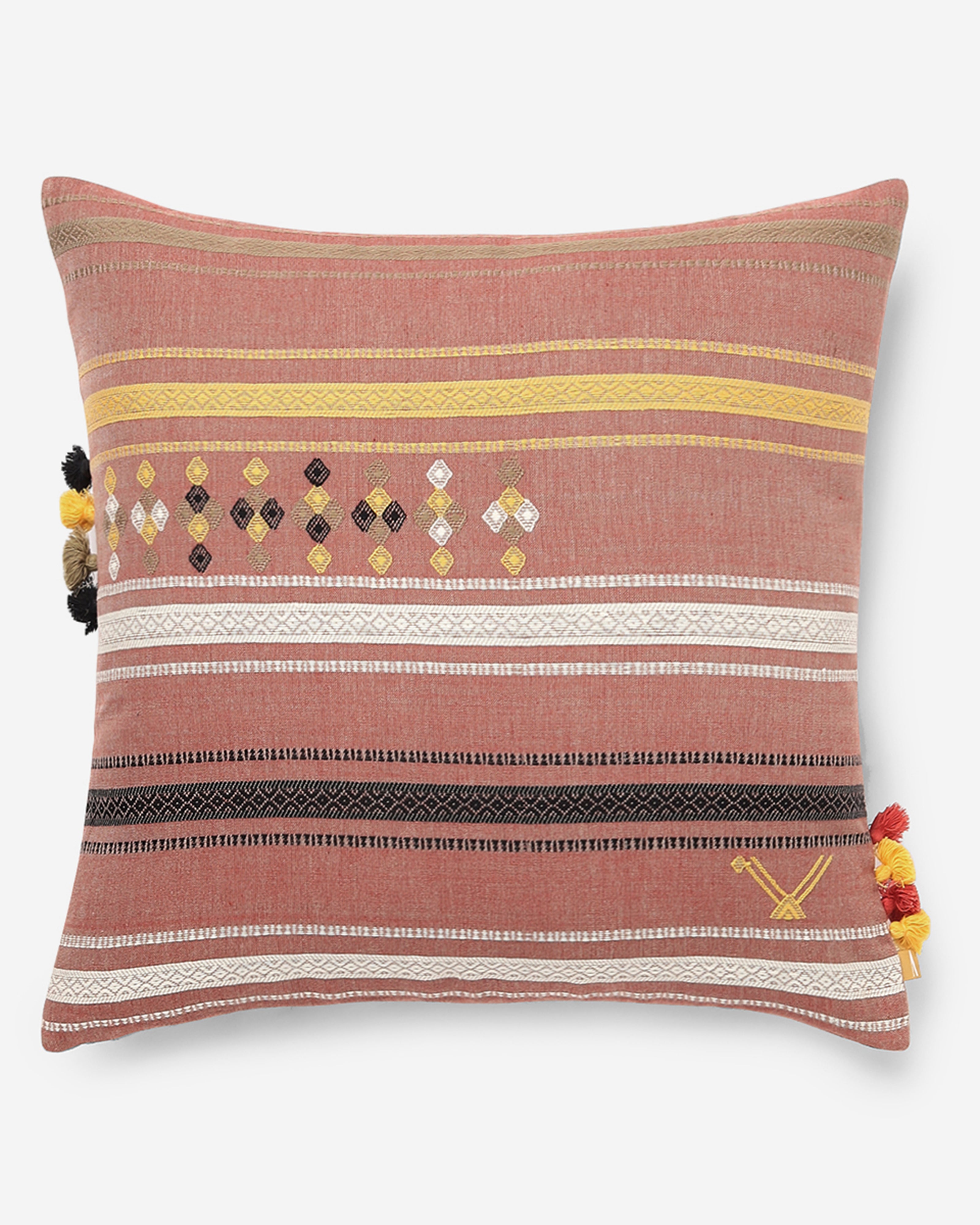 Ella Bhujodi Extra Weft Cotton Cushion Cover