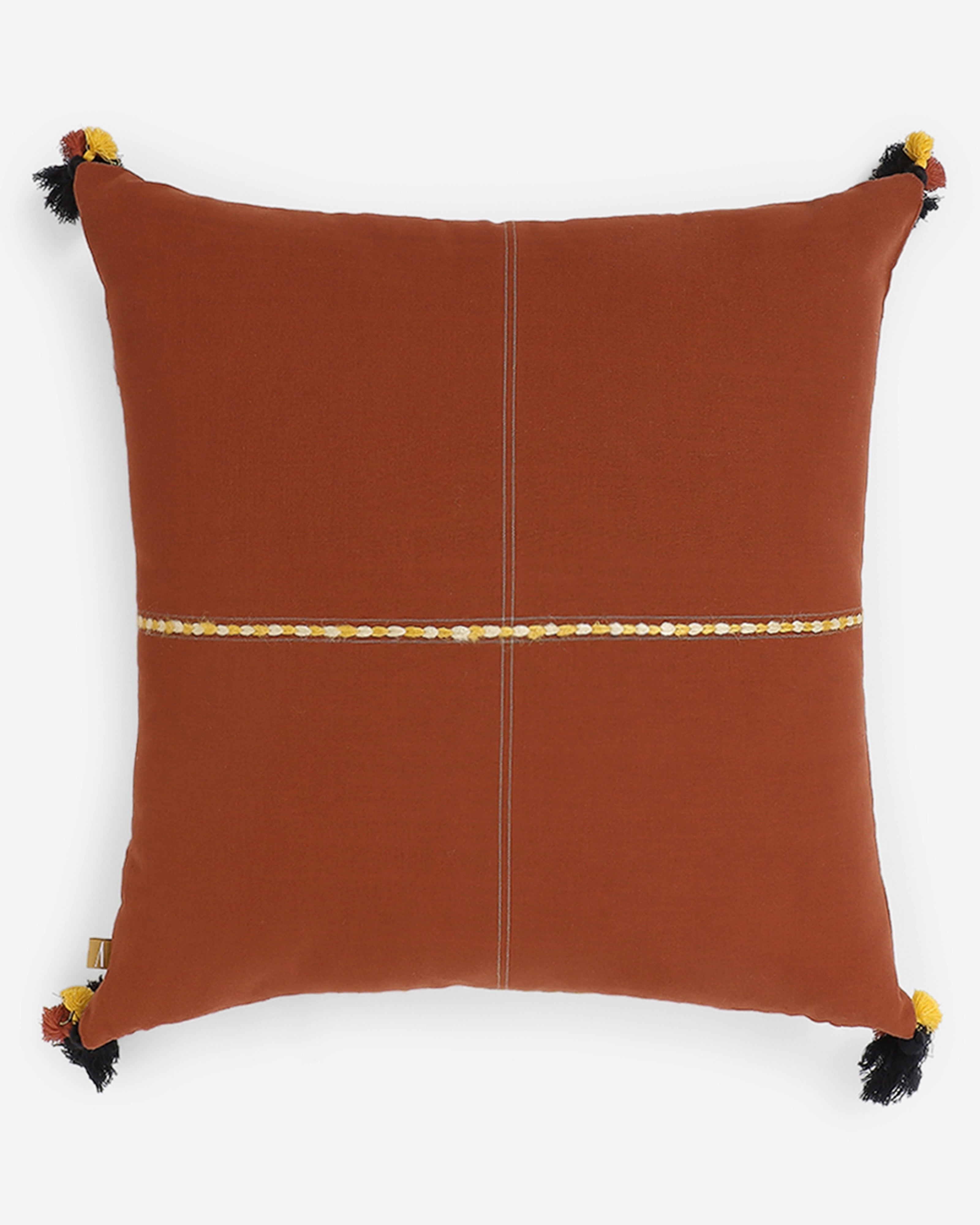 Lopa Bhujodi Extra Weft Cotton Cushion Cover