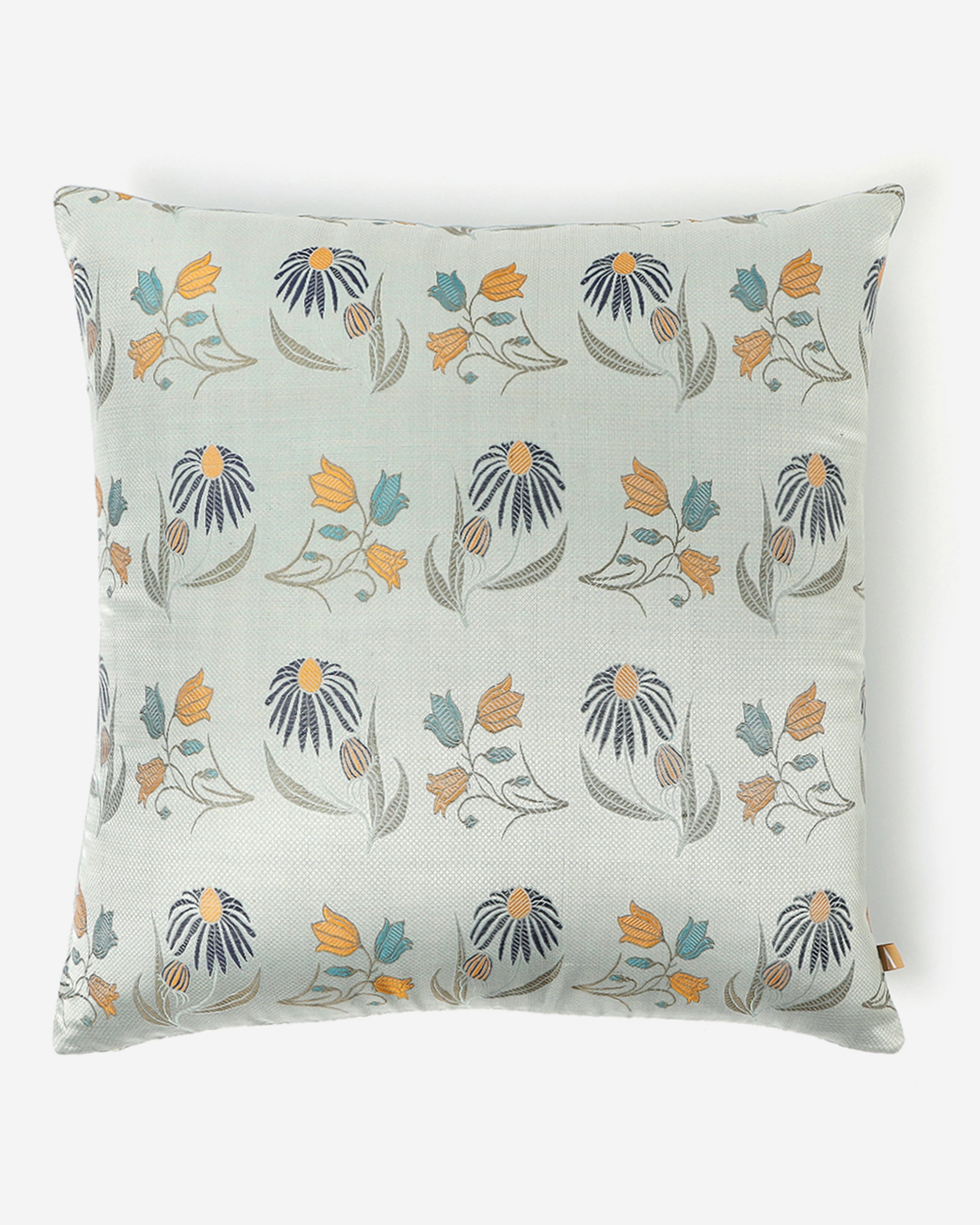 Daisy Banarasi Tanchoi Silk Cushion Cover