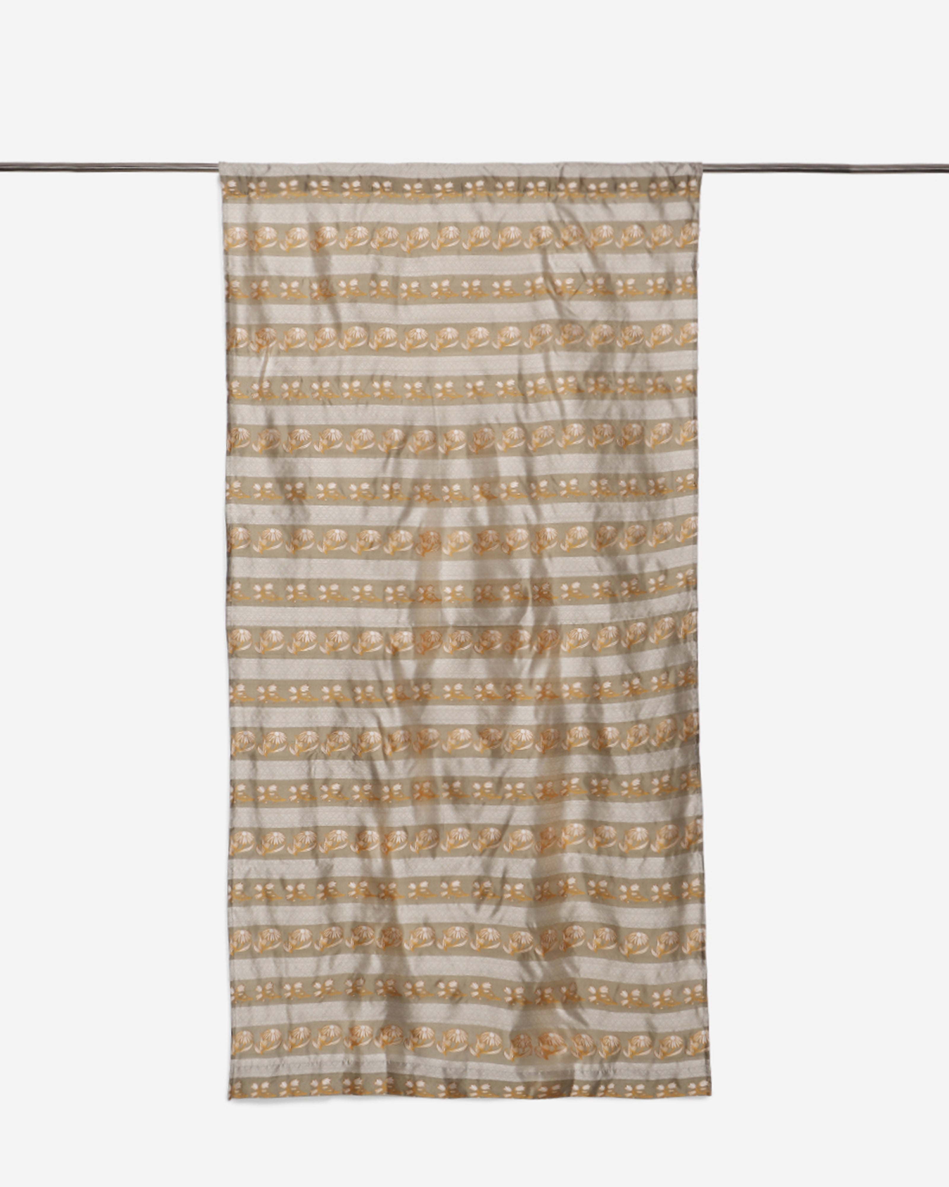 Sunflower Banarasi Cutwork Silk Curtain