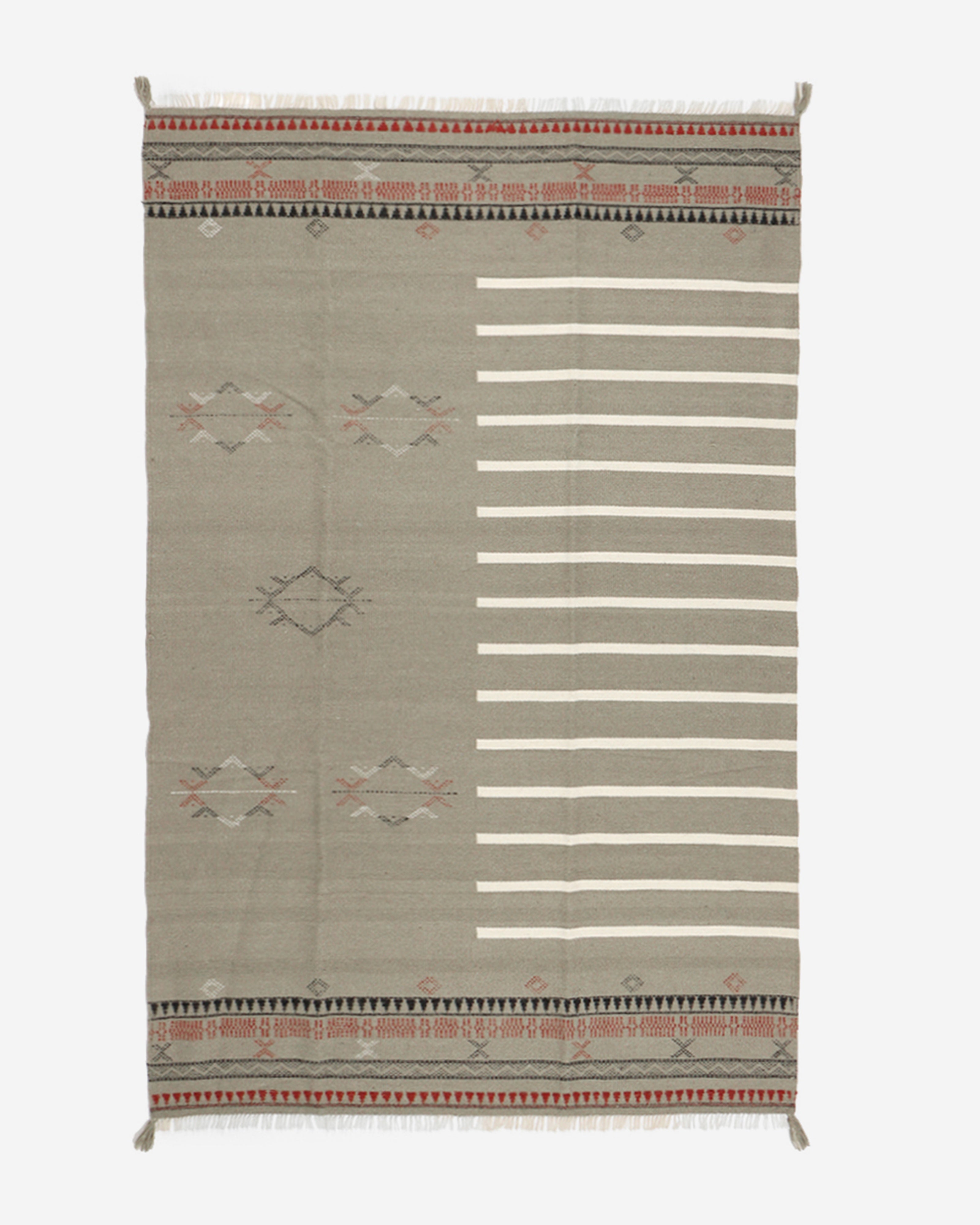 Dalaja Bhujodi Extra Weft Cotton Wool Rug