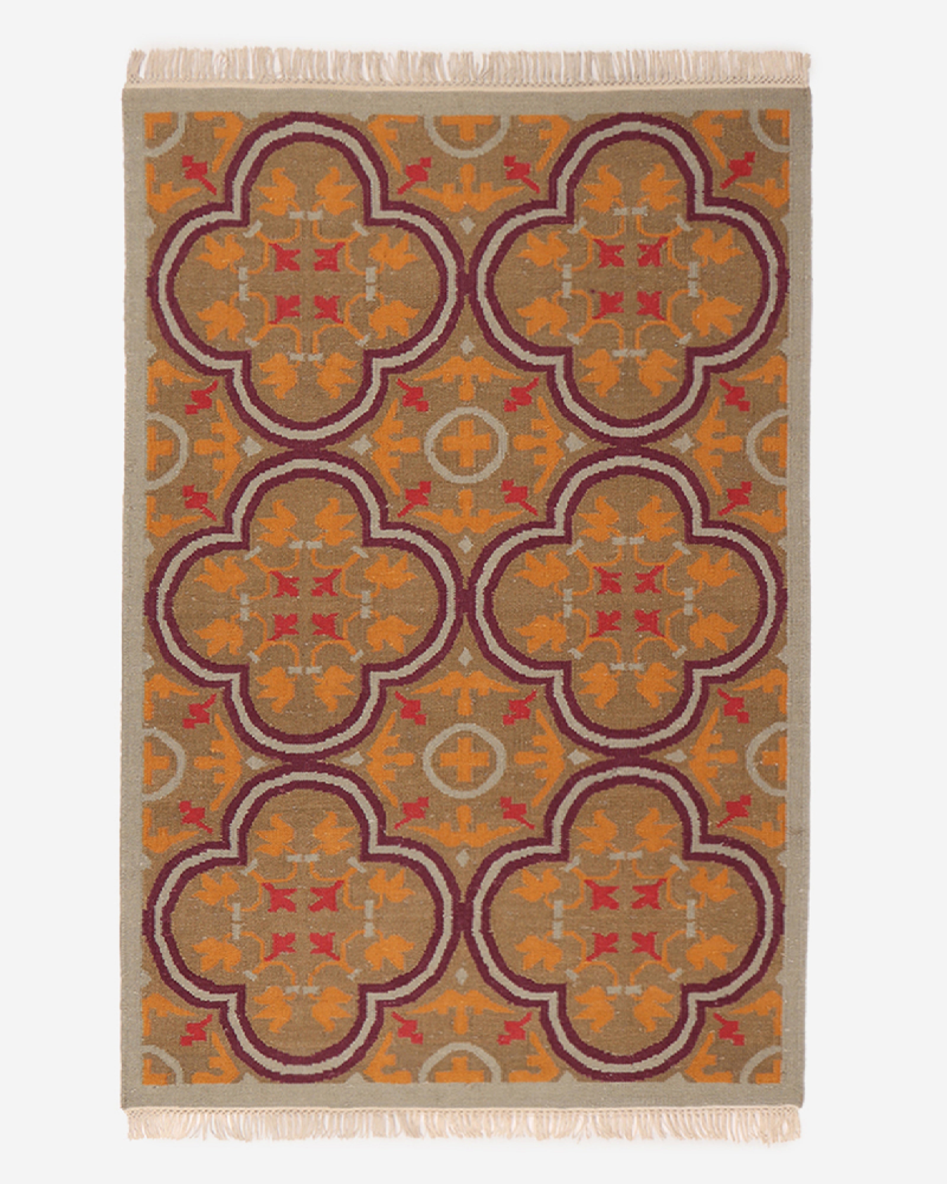 Athangudi Bhadohi Panja Cotton Rug