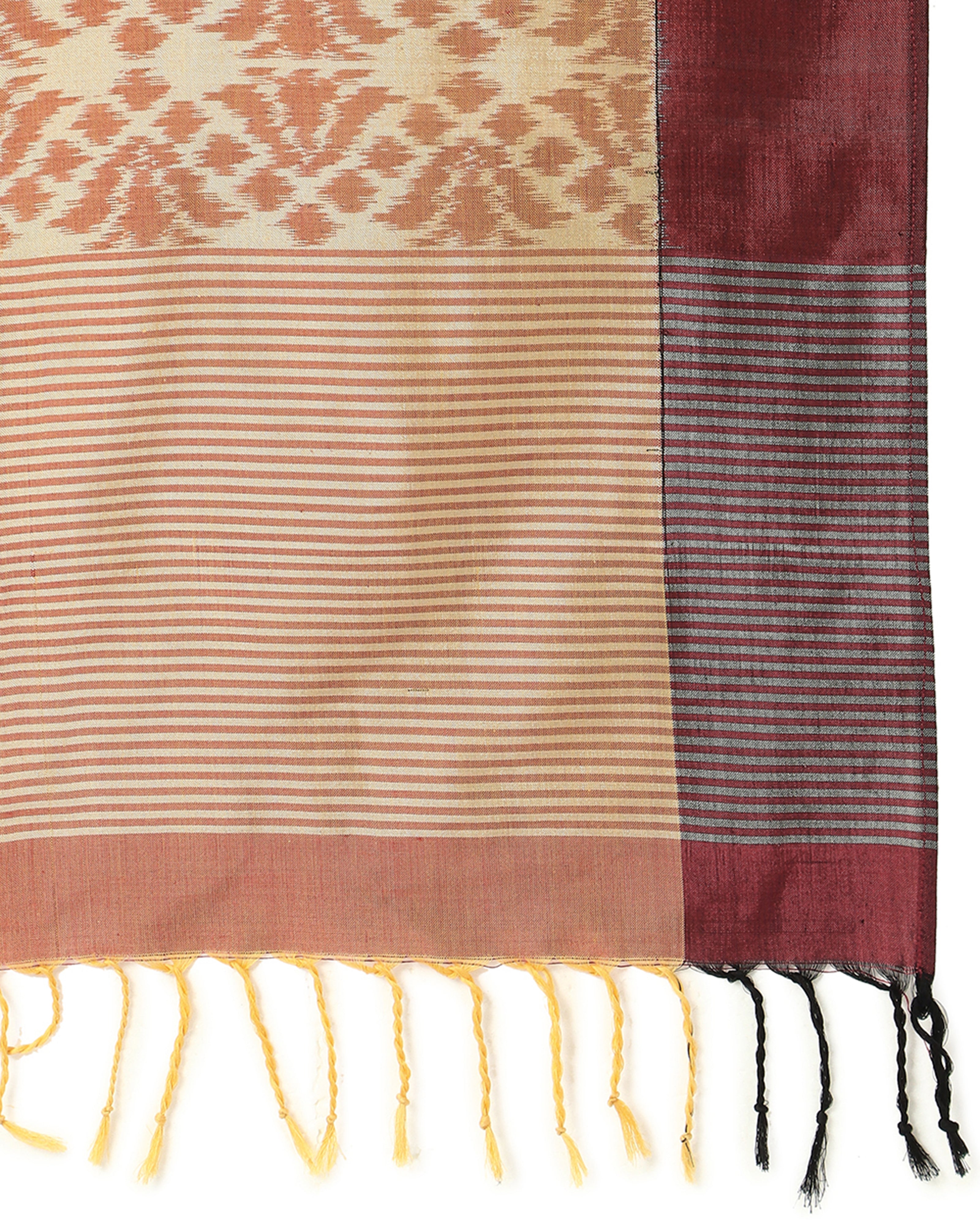 Neena Pochampally Weft Ikat Cotton Silk Stole