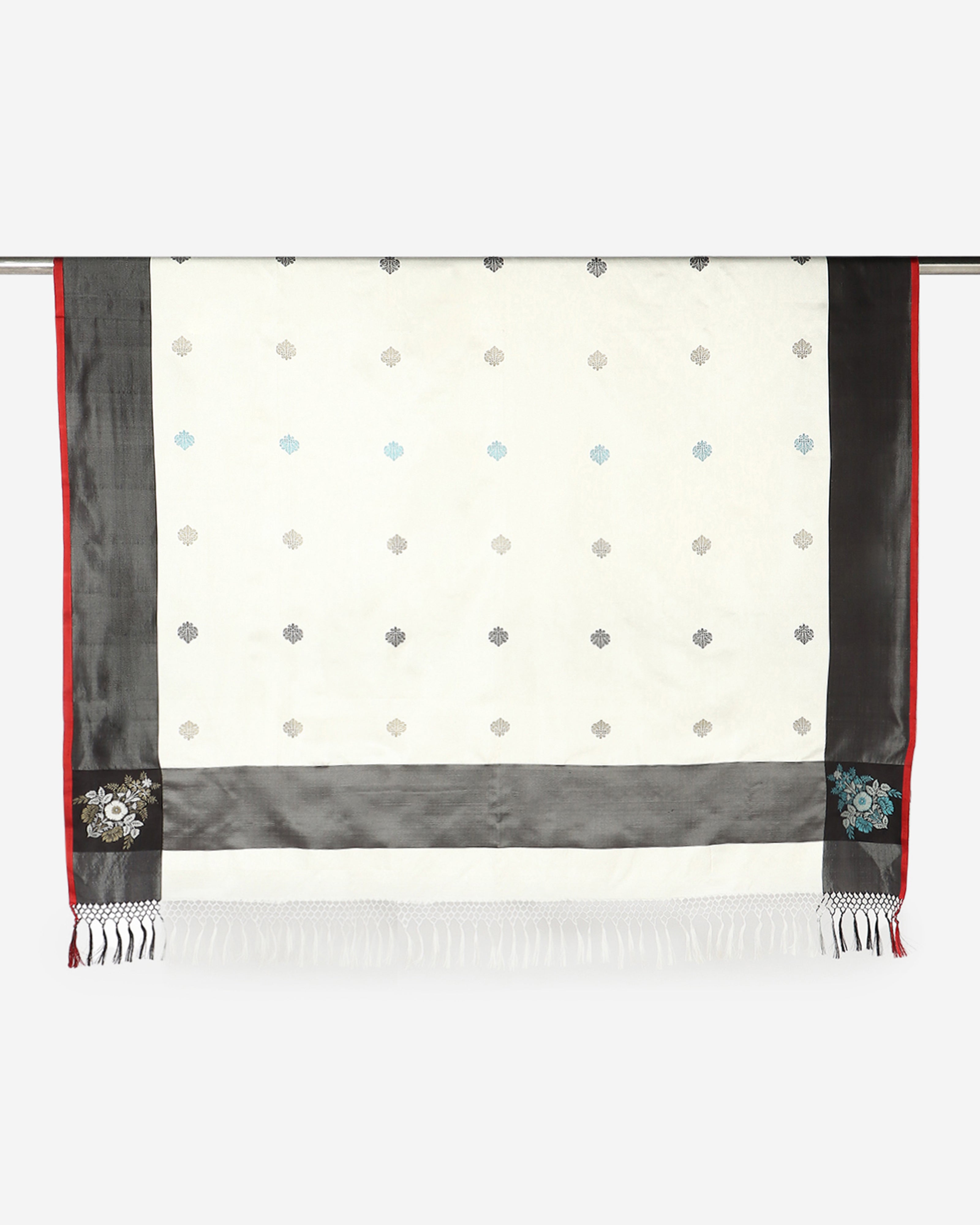 Vatika Banarasi Tanchoi and Kadwa Silk Throw