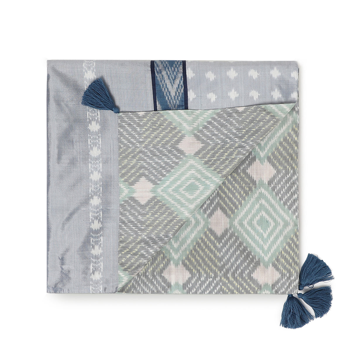 Navi Pochampally Weft Ikat Silk Throw